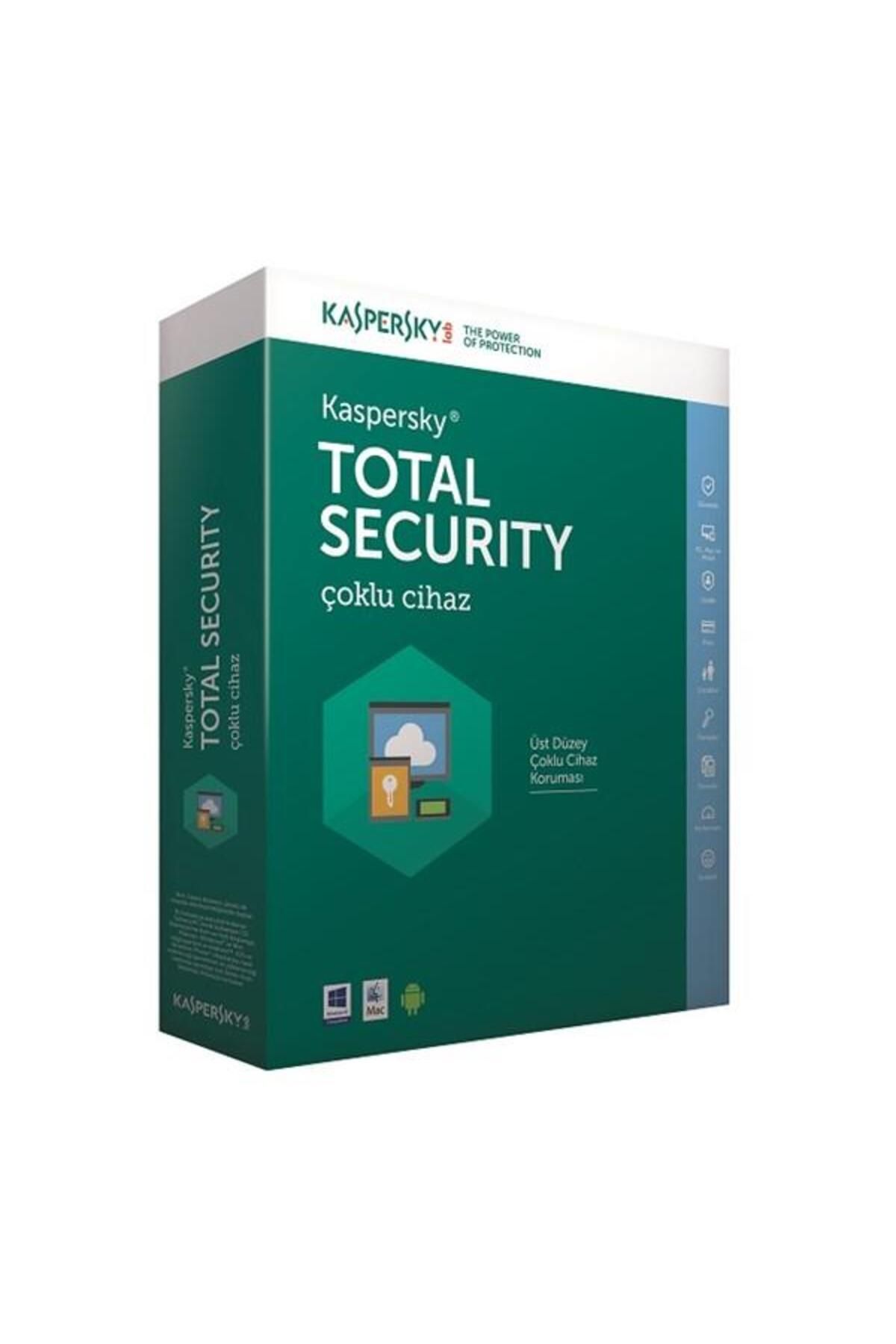 KASPERSKY Total Security Trk Kutu 1yıl 3kullanıcı