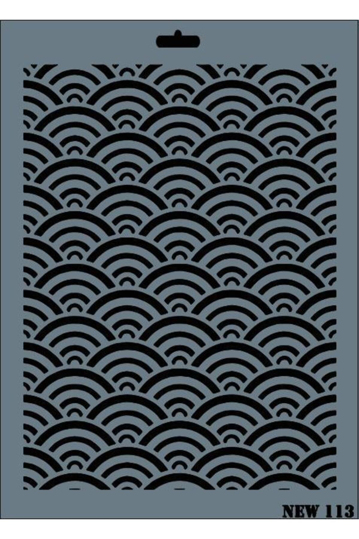 mikudesign Rich New Seri N-113 Stencil 35x25 cm