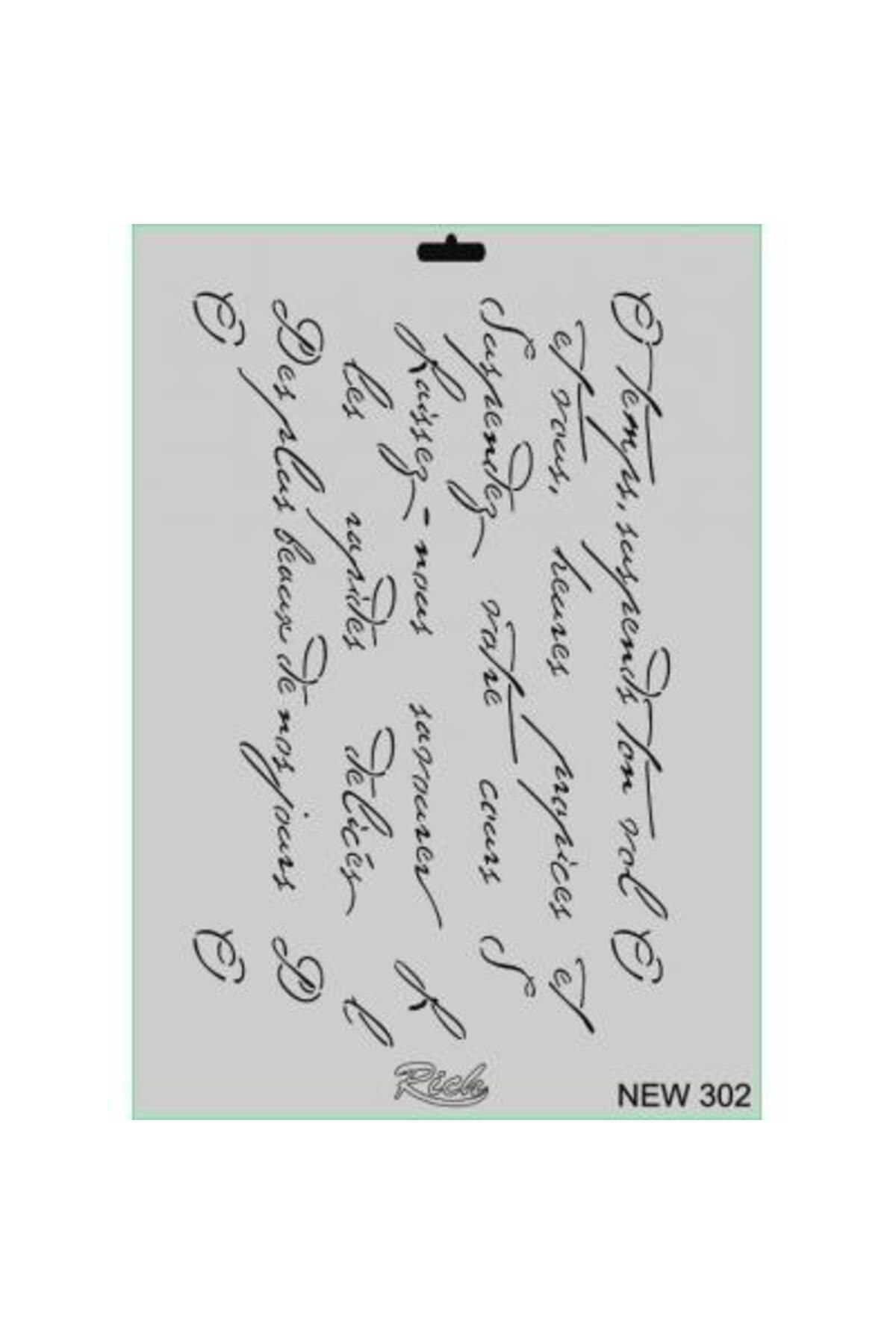 K&A Rich New Seri N-302 Stencil 35x25 cm