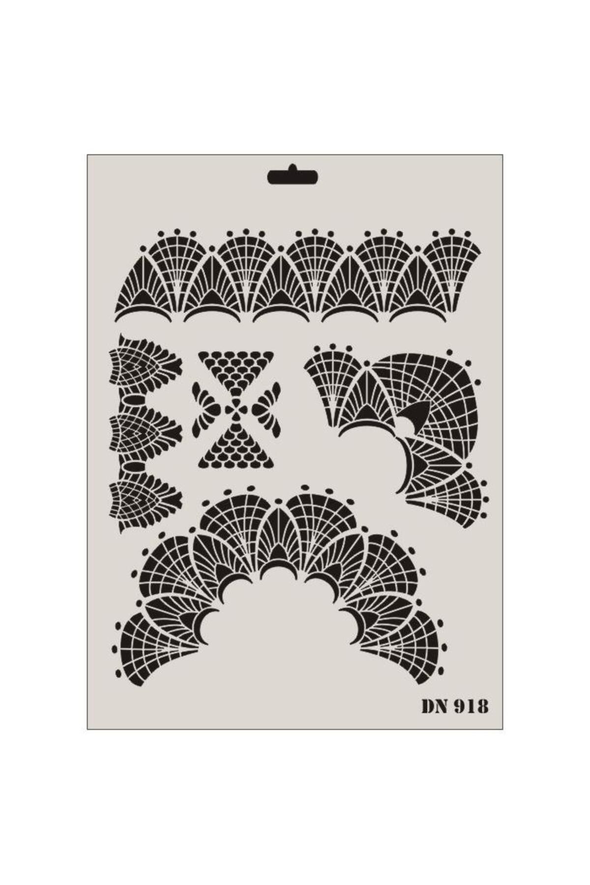 nuit dose Rich Dantel Seri DN-918 Stencil 35x25 cm