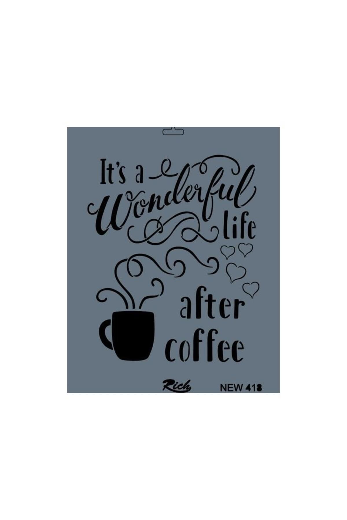 BilfolD Rich New Seri N-418 Stencil 35x25 cm