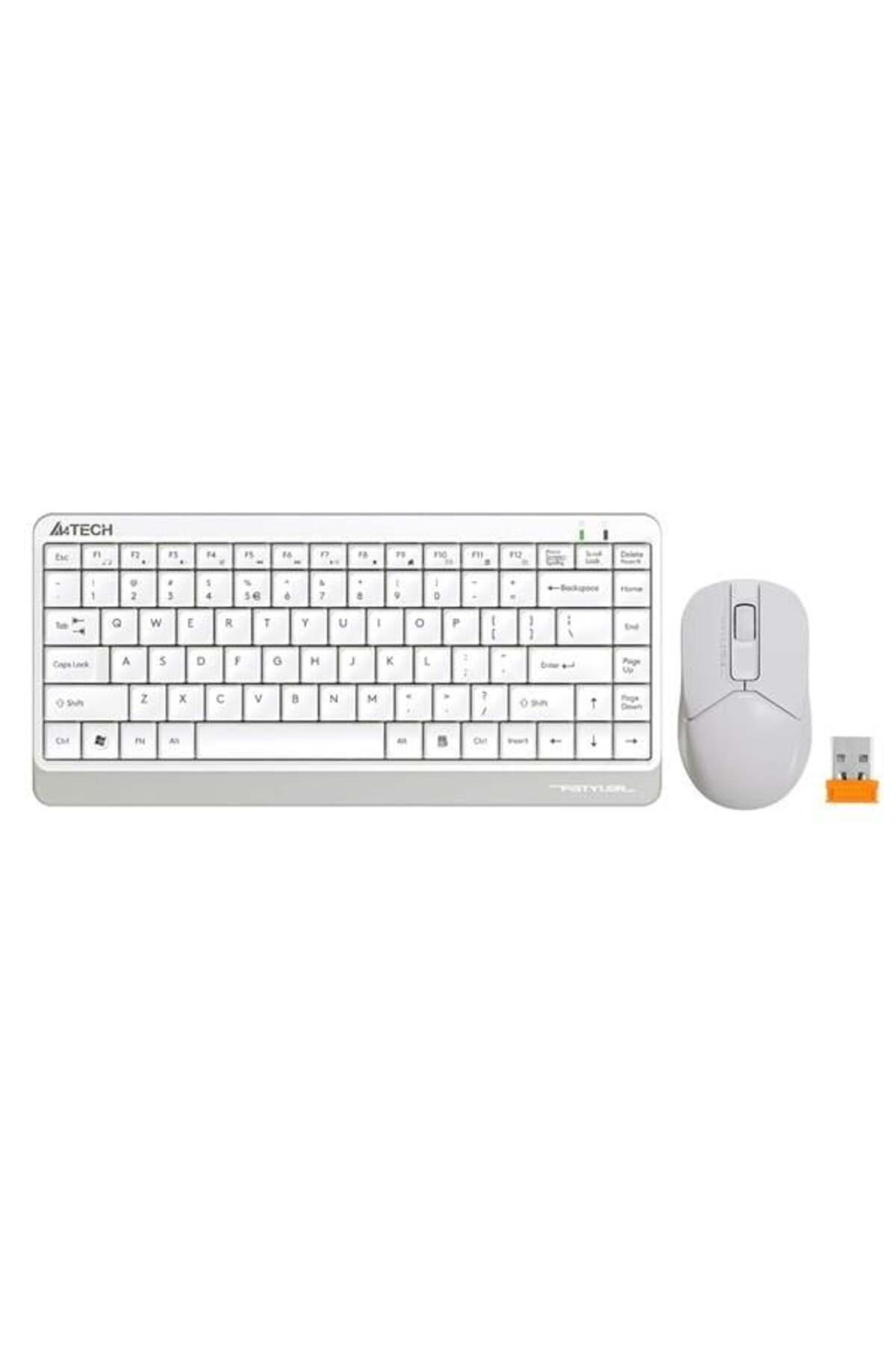 A4 Tech Fg1112 Kablosuz Q Trk Optic Mouse Beyaz Multimedya Klavye - Mouse Set Mini