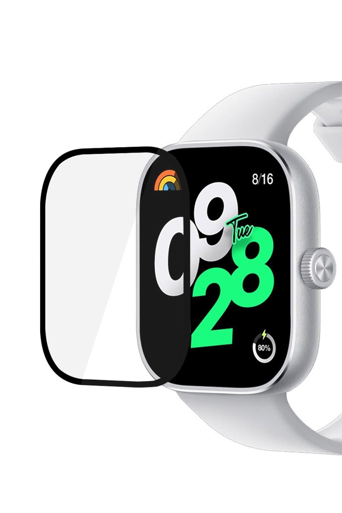 NewFace Xiaomi Redmi Watch 4 Polymer Nano Ekran Koruyucu - Şeffaf GLSTD