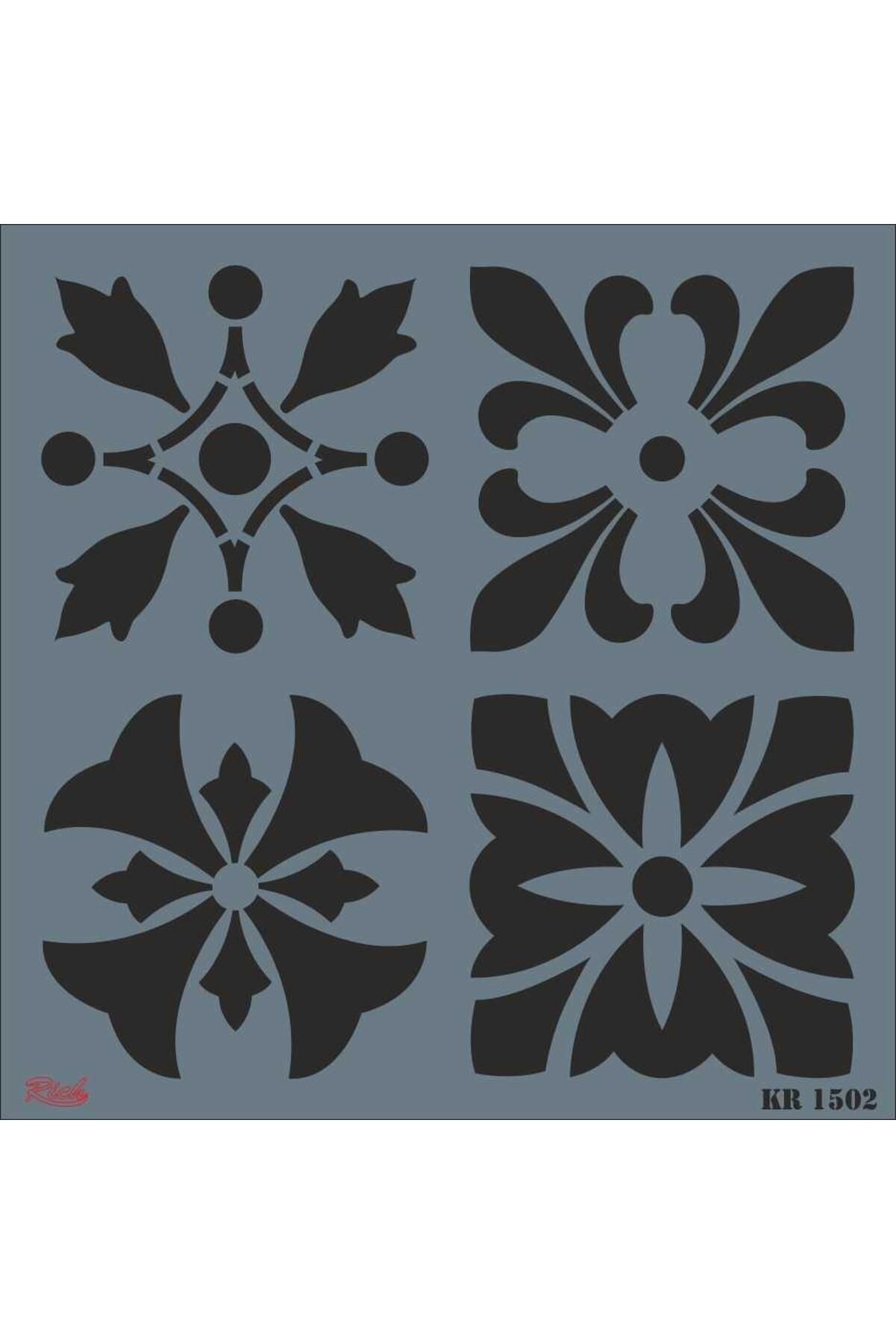 mikudesign Rich KR 1502 Fayans Stencil 30X30 cm