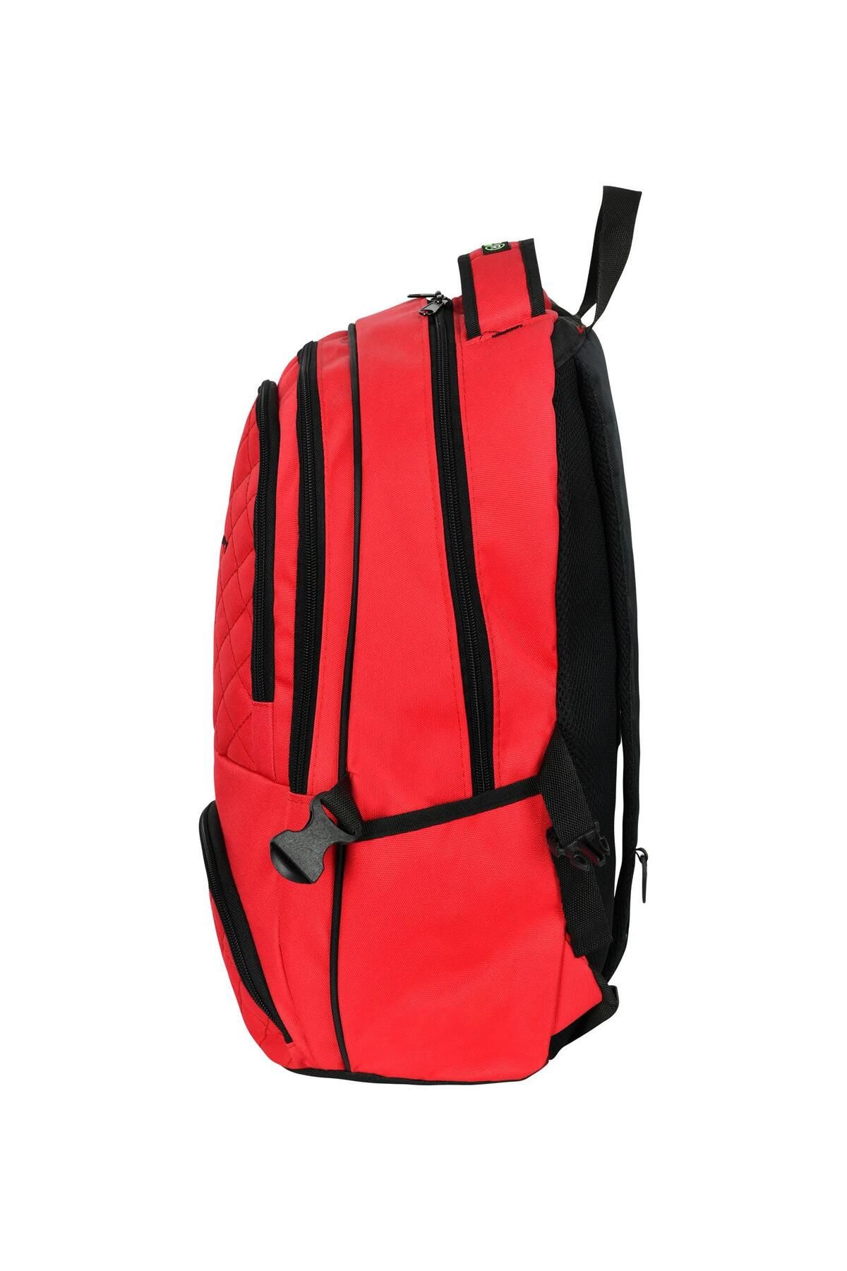 STUMBANNG-Multi-Purpose Laptop Backpack with Compartment Red 2