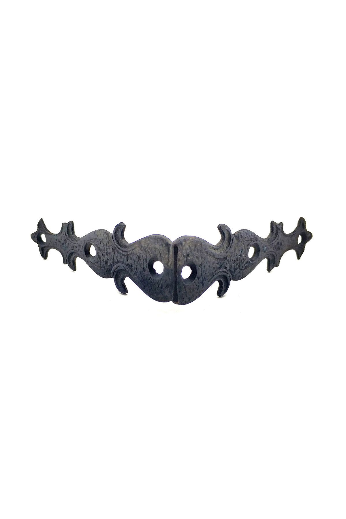 DENİZBİLİŞİM Antika Tarz Dekoratif Pirinç Kelebek Gönye - Yan, 105X105 Mm, Oksit