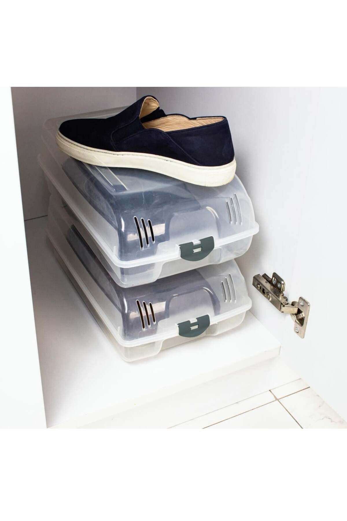 Myend-1 Piece Men's Shoe Storage Box, Shoe Protection Box, Transparent Shoe Storage Box 3