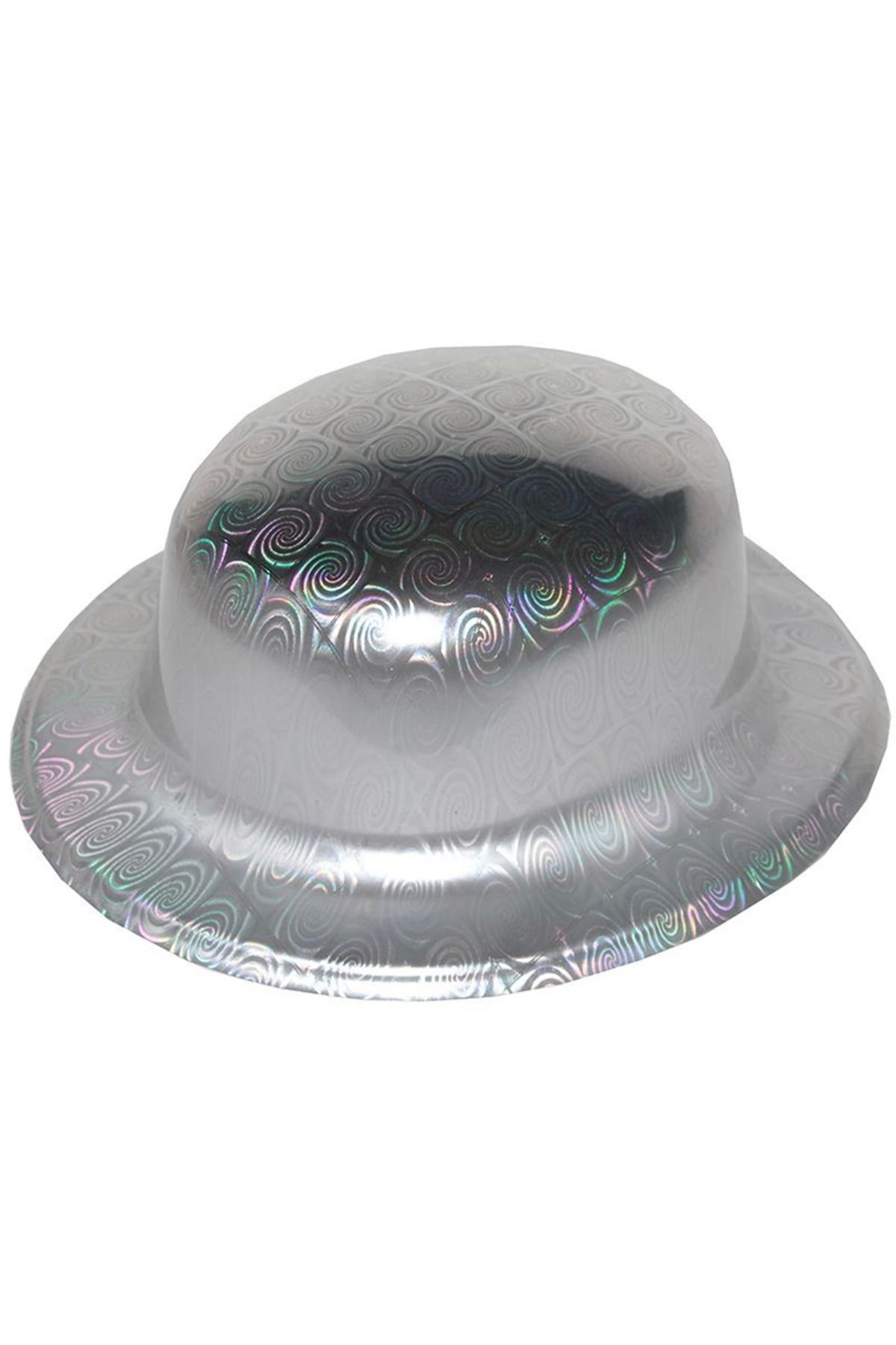 YNT İthalat Gümüş Renk Hologramlı Plastik Yulak Melon 27x24 Cm