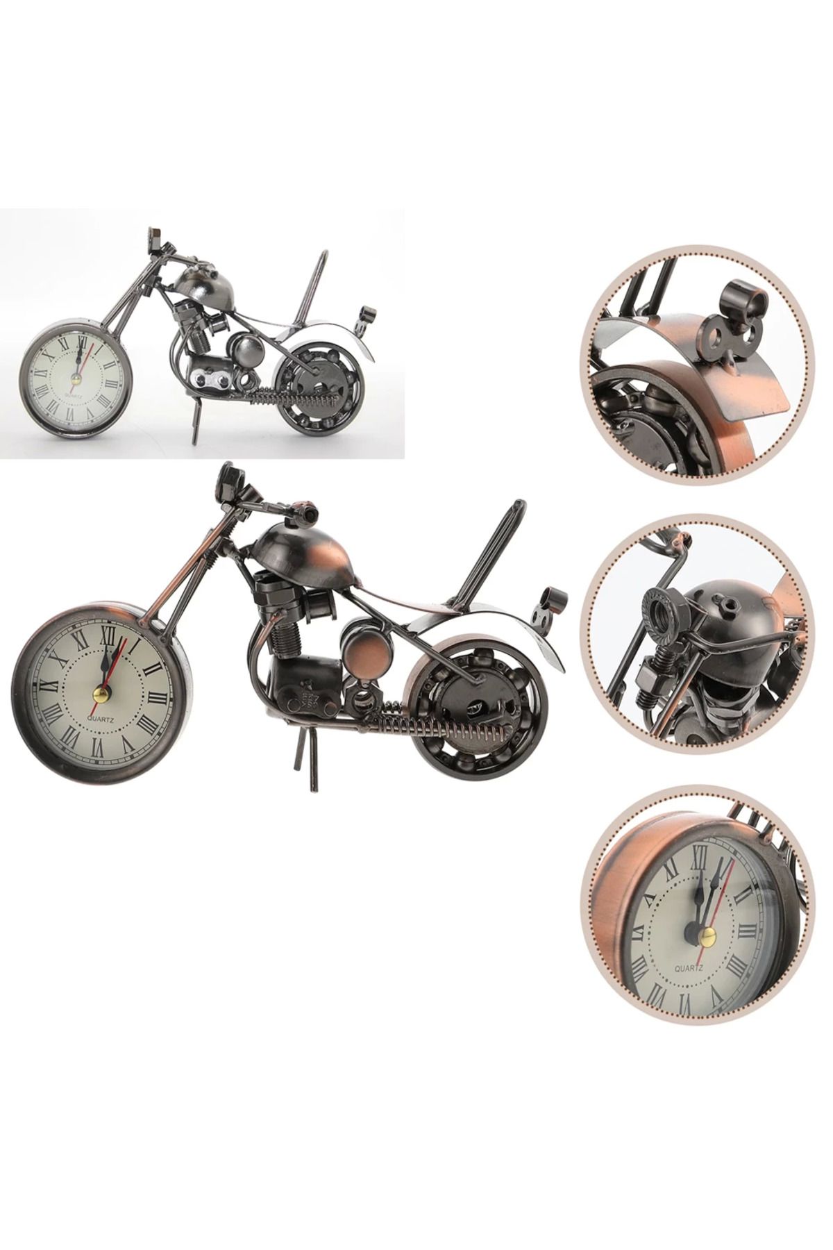 Goldhouse Metal Motosiklet Saat