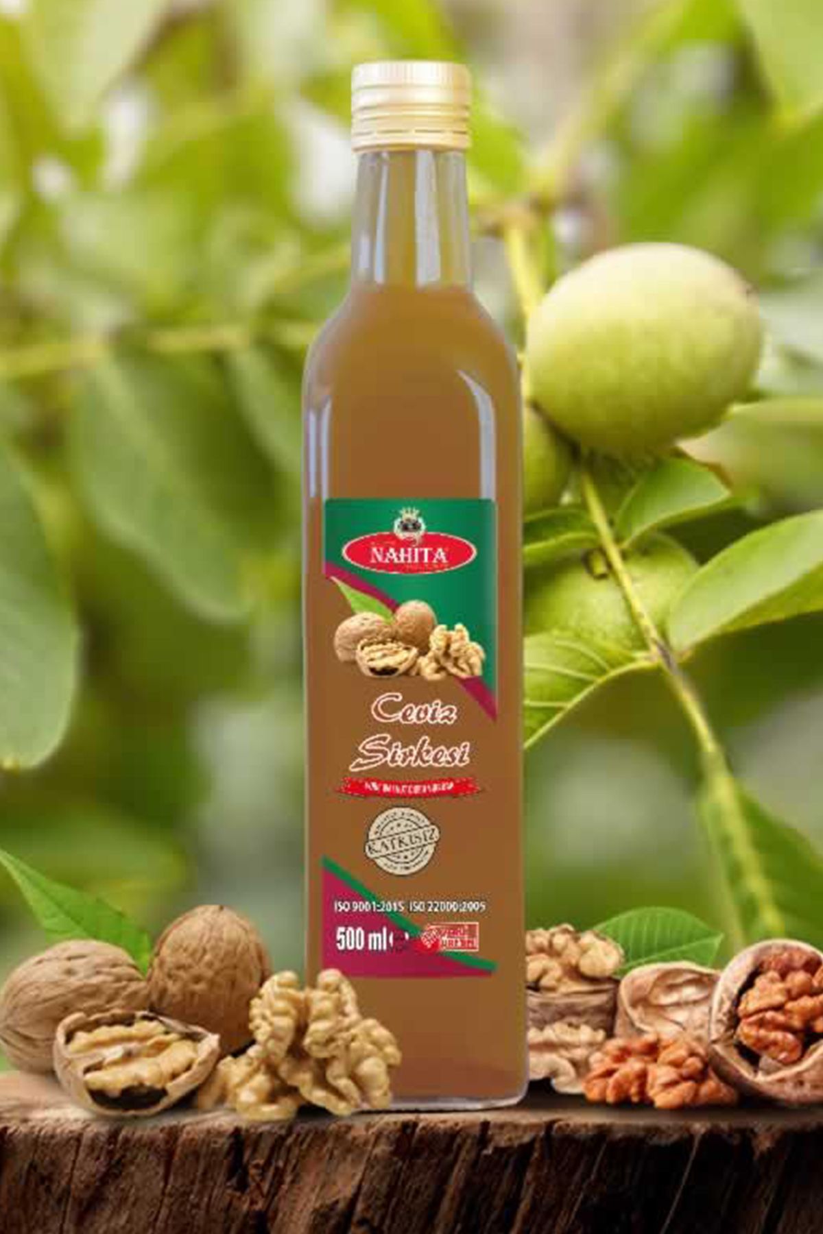 BirdoluSepet Ceviz Sirkesi % 100 doğal Katkısız 500 ml