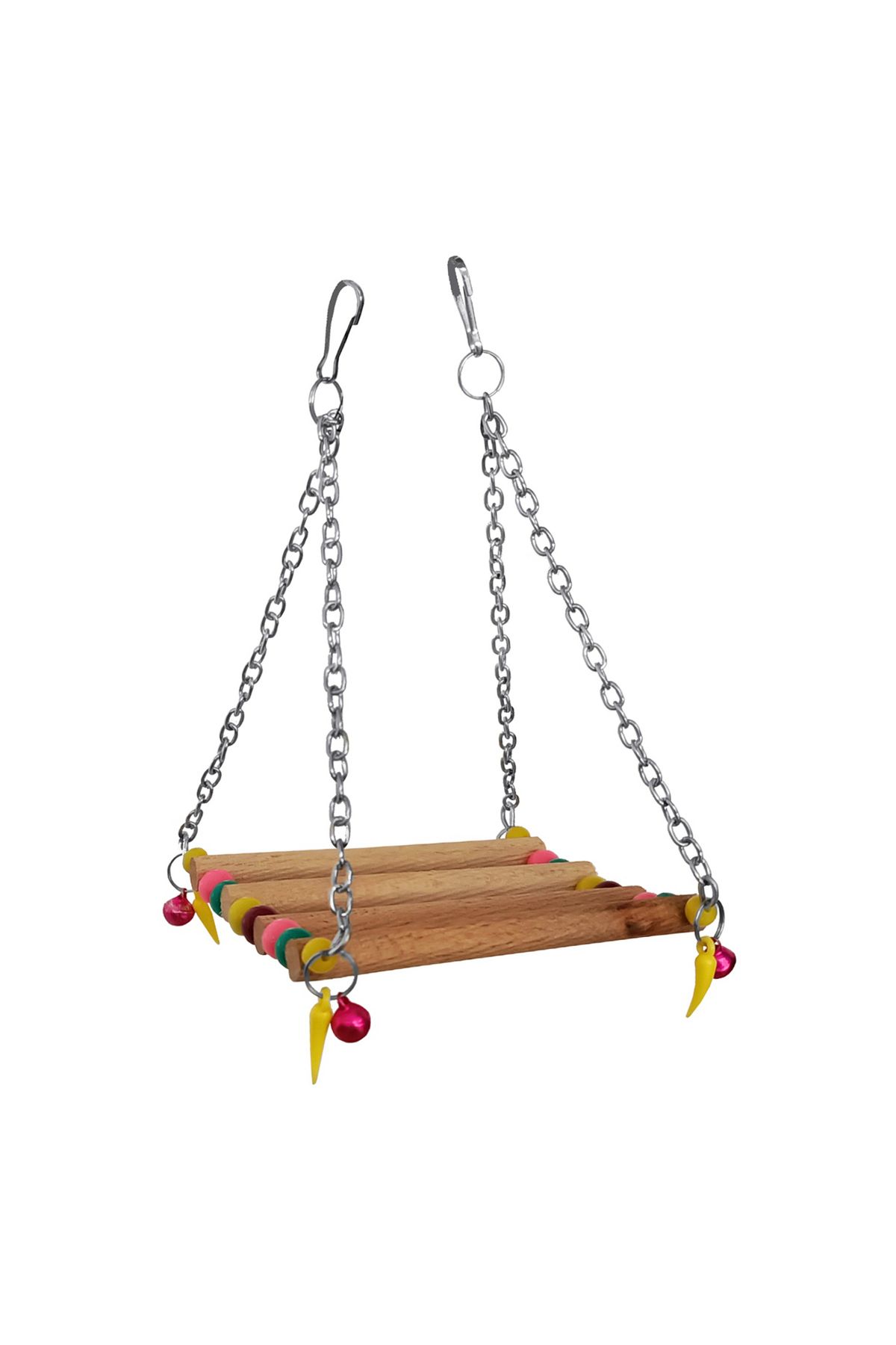 BilfolD Renkli Boncuklu Ve Çanlı Gondol Kuş Salıncağı 9*11-18 cm