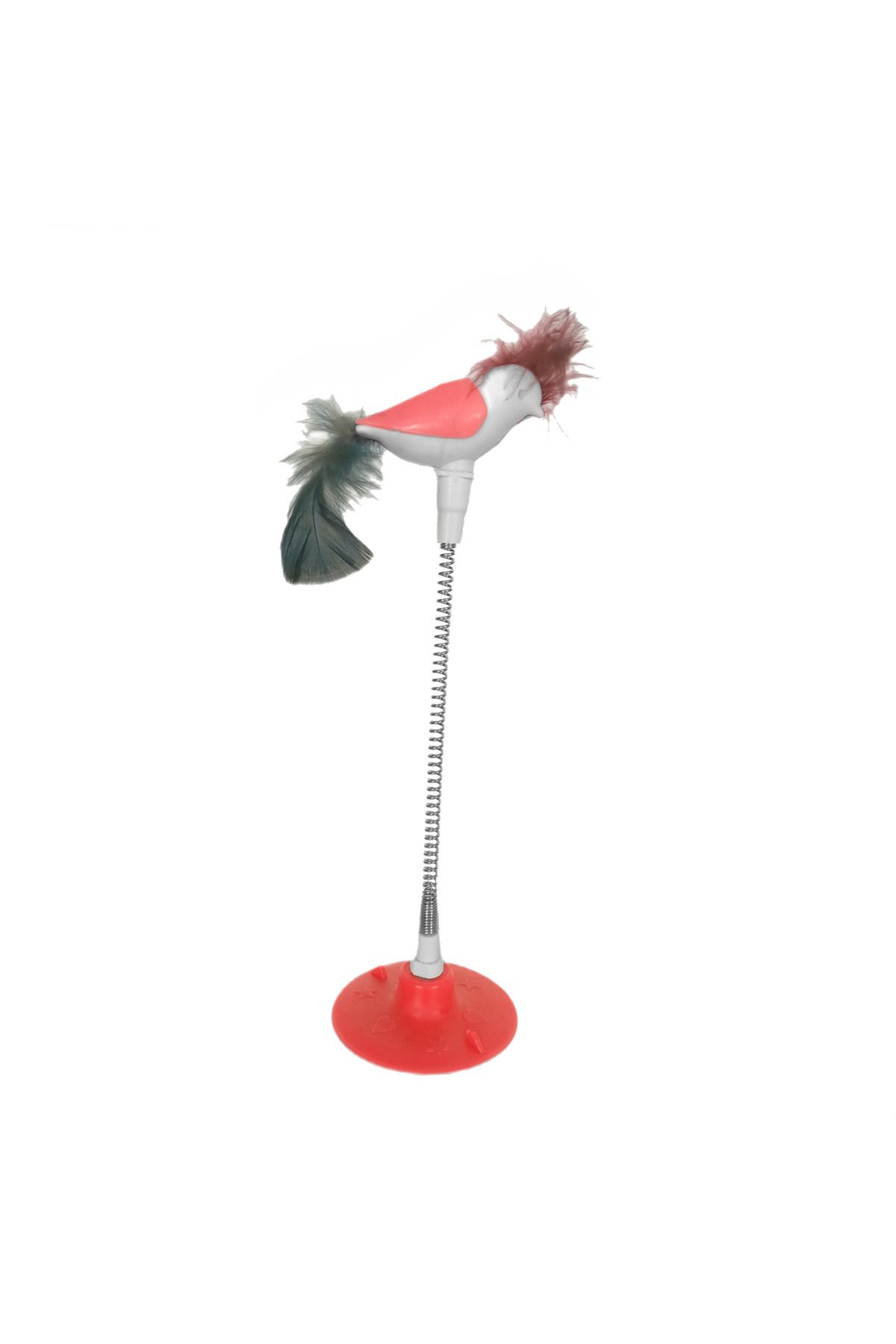 BilfolD Vantuzlu Yaylı Kuşlu Kedi Oyuncağı 30 cm Tcu