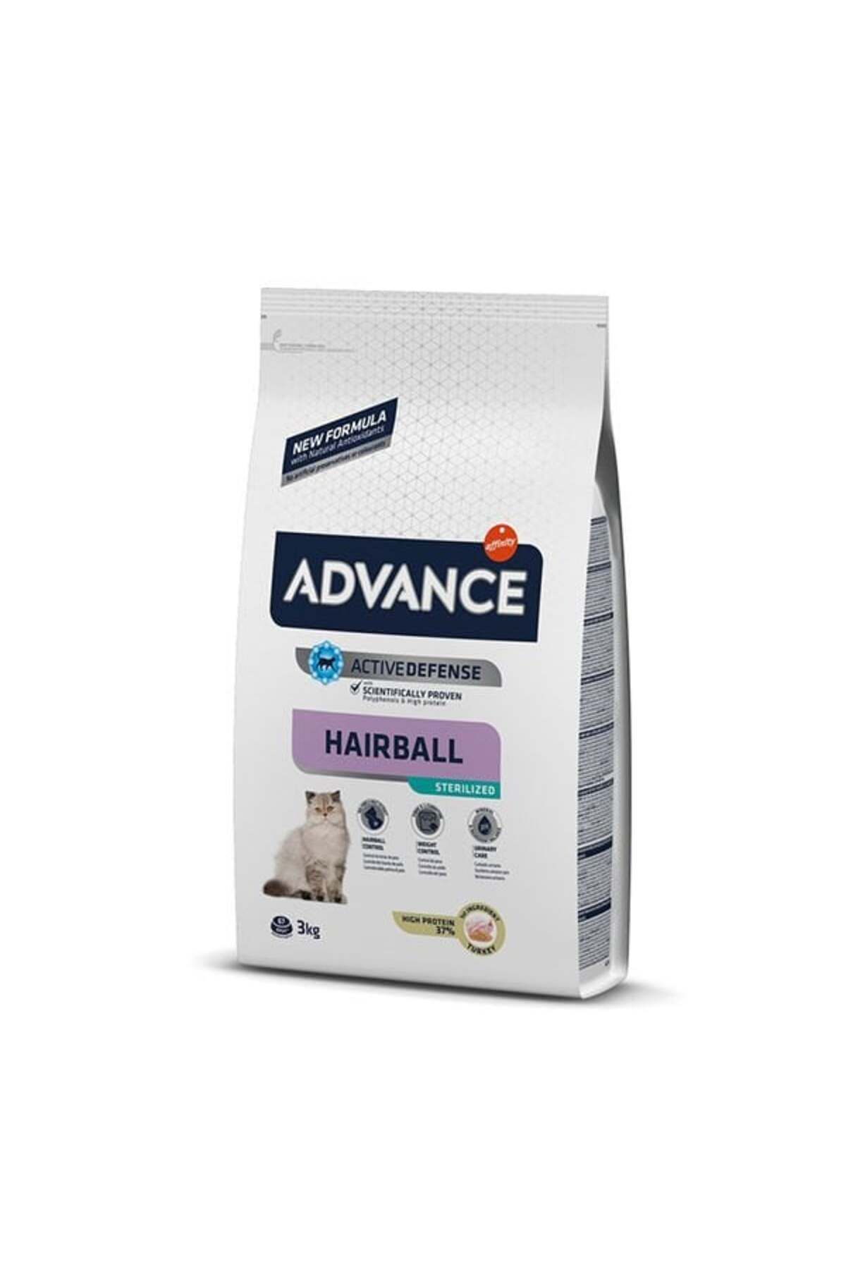 Advance Hairball Tüy Yumağı Önleyen Hindili Kısır Kedi Maması 3 Kg