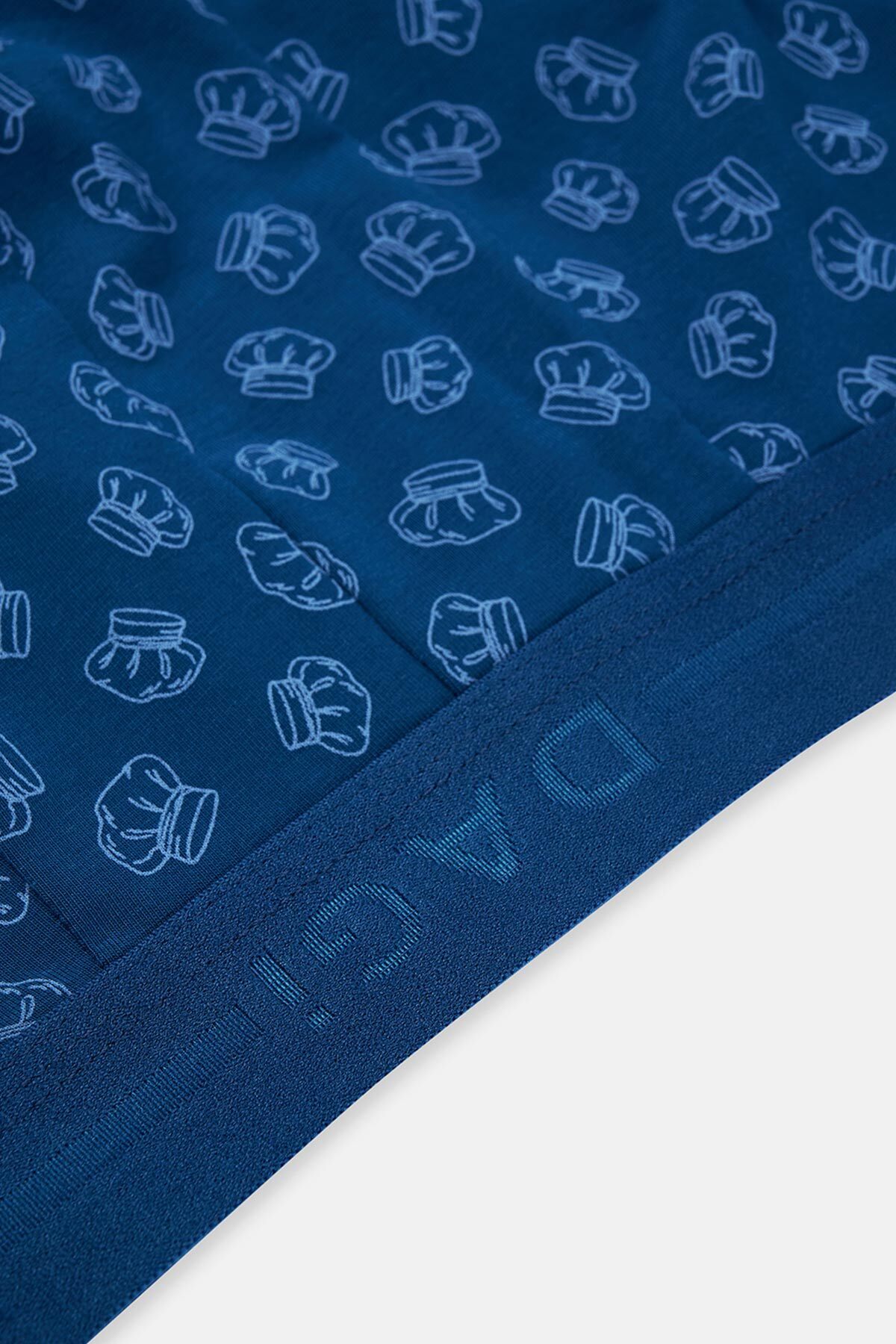 Dagi-Navy Blue 5210 2-Pece μοτίβο βαμβακερό μπόξερ 4