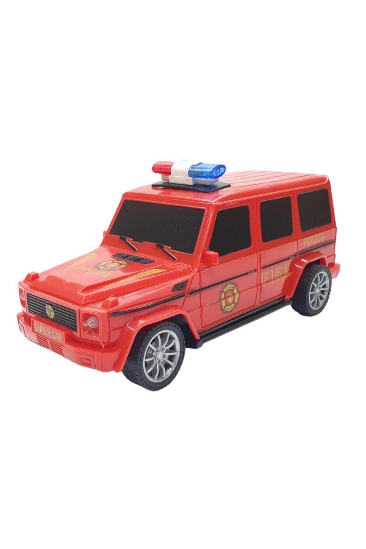 OEM Uzaktan Kumandalı Mercedes Polis Jeep 1:20 Ölçek 18 Cm Kırmızı