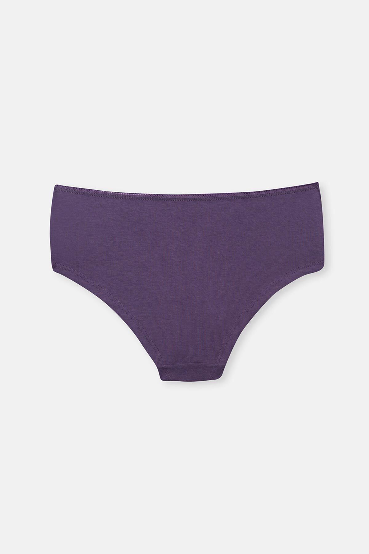 Dagi-Grey-Mint-Purple Women's 3-Piece Plain Hipster Panties 6