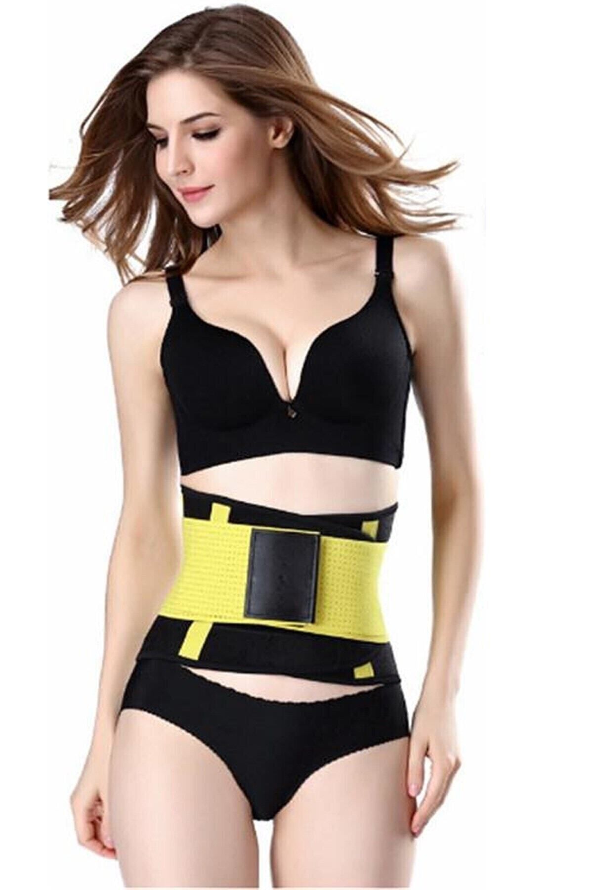 HerEveOyuncak Hot Belt Shapers Neotexx Termal Sauna Kemer Korse - Sarı (u2)