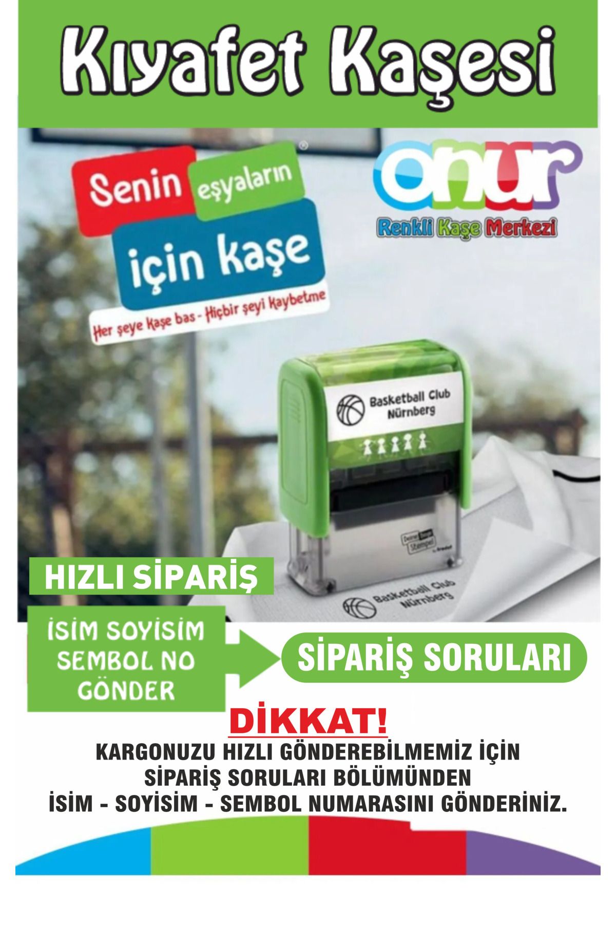 STAMP Kıyafet Kaşesi Okul Kaşesi Öğrenci Kaşesi-kreş-anaokulu-ilkokul Kumaş Elbise Kaşesi