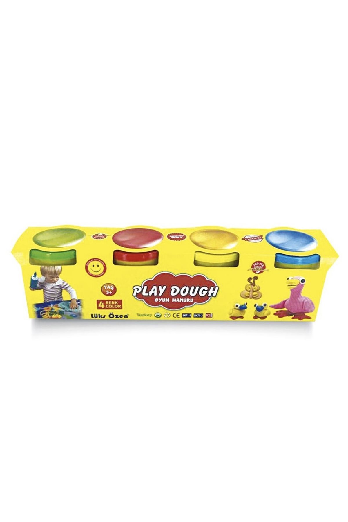 EpicMart Lüks Özen Mini Play Dough 4 Renk Oyun Hamuru