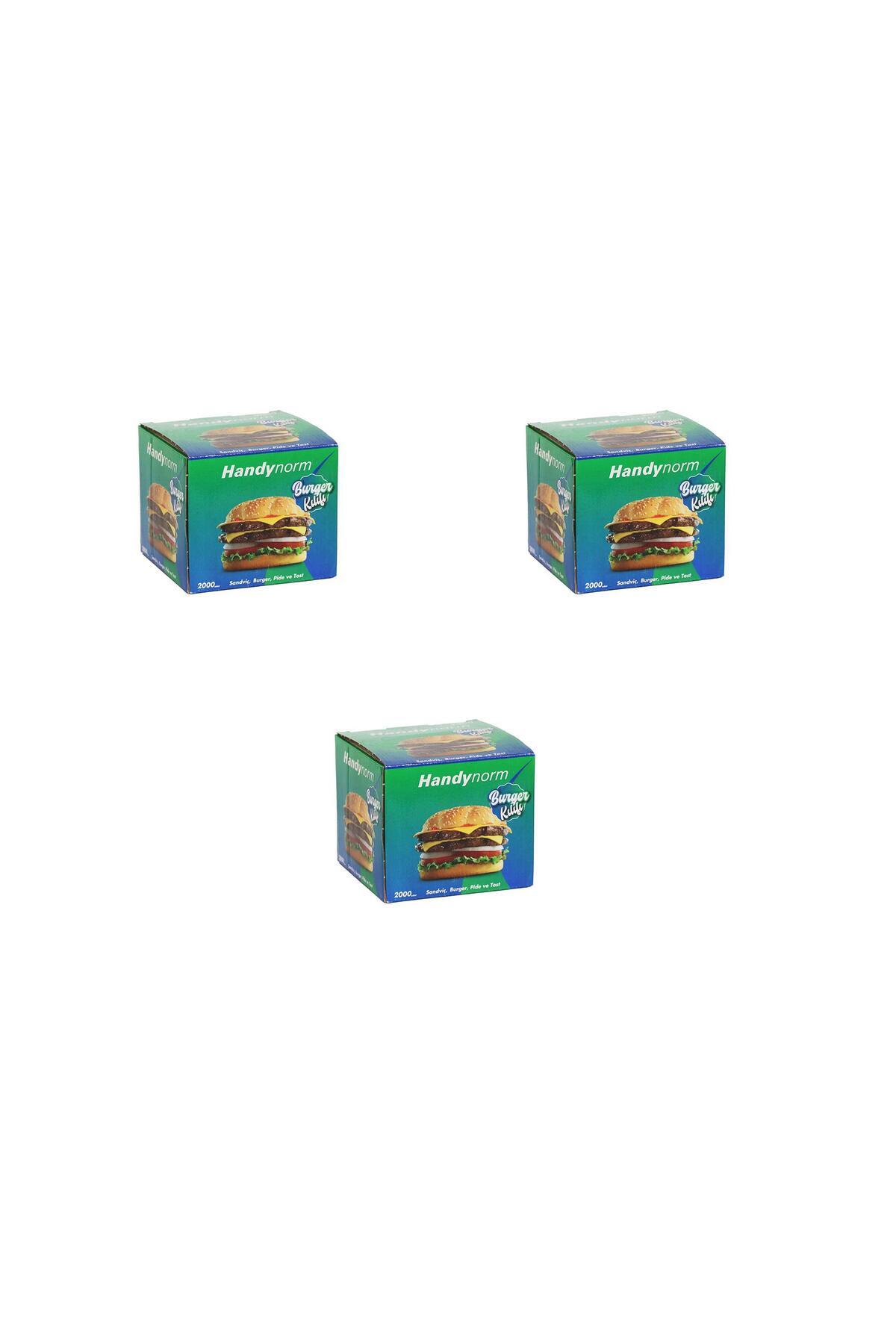 Handynorm Hamburger Burger Pide Tost Sandviç Kılıfı Poşeti - 12.5x12.5 Cm. - 2000 Adetlik 3 Kutu — Koksal Pack — Kutu ve Ambalaj Malzemesi