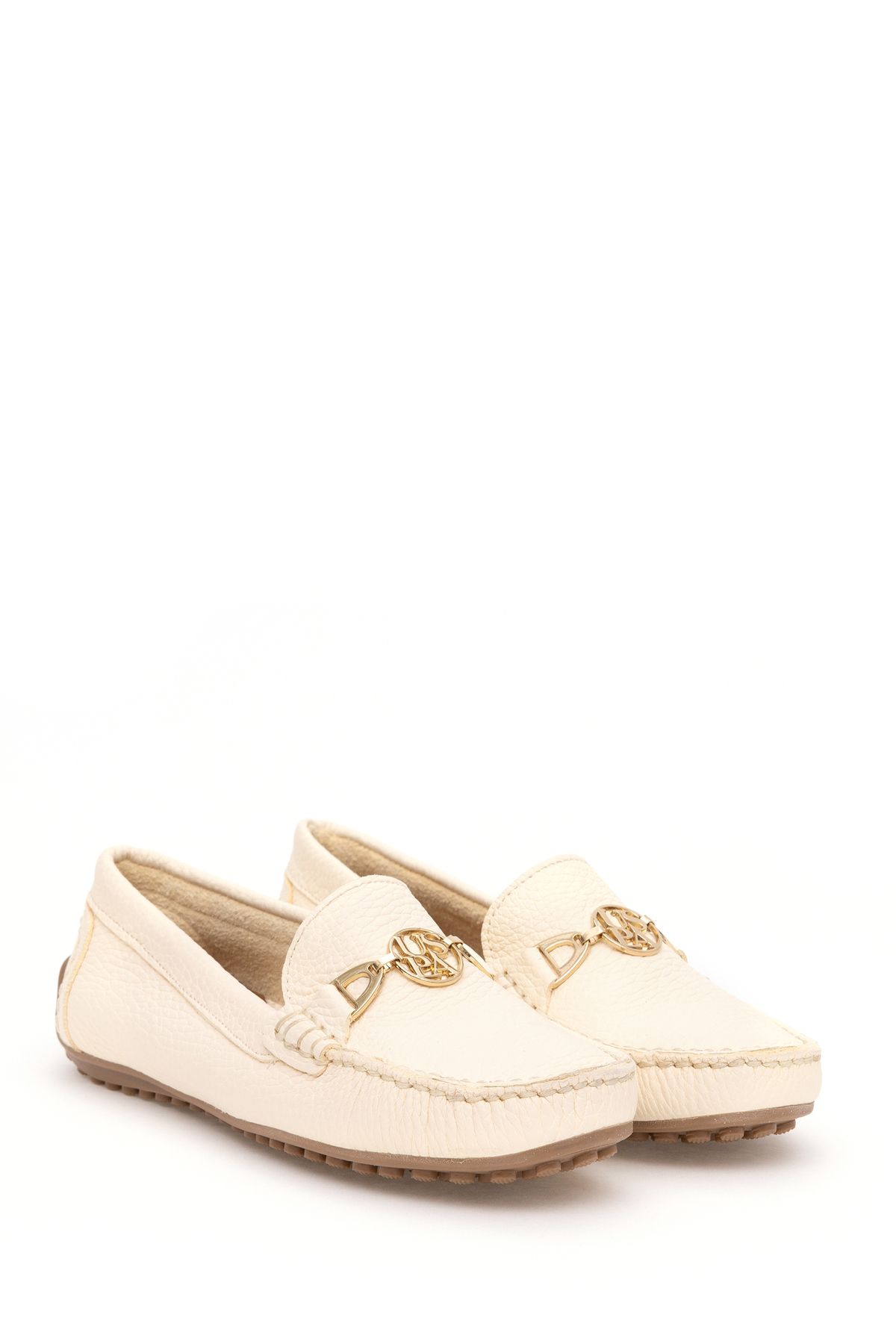 اسنیکر نود زنانه کفش های کرم VR071 اورجینال U.S. Polo Assn.