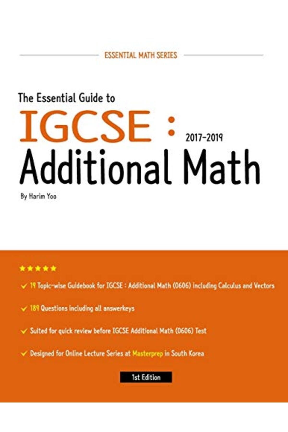 Ingram Internatıonal Inc-الدليل الأساسي لمادة الرياضيات الإضافية في امتحان IGCSE 2017-2019 1