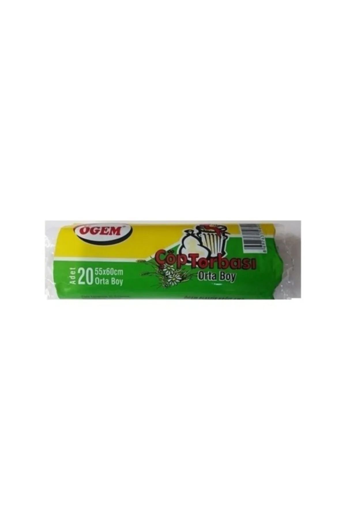 karadağsb Orta Boy Çöp Torbası 55 X 60 Cm 20 Li Rulo X 1 Paket = 20 Adet (Siyah)