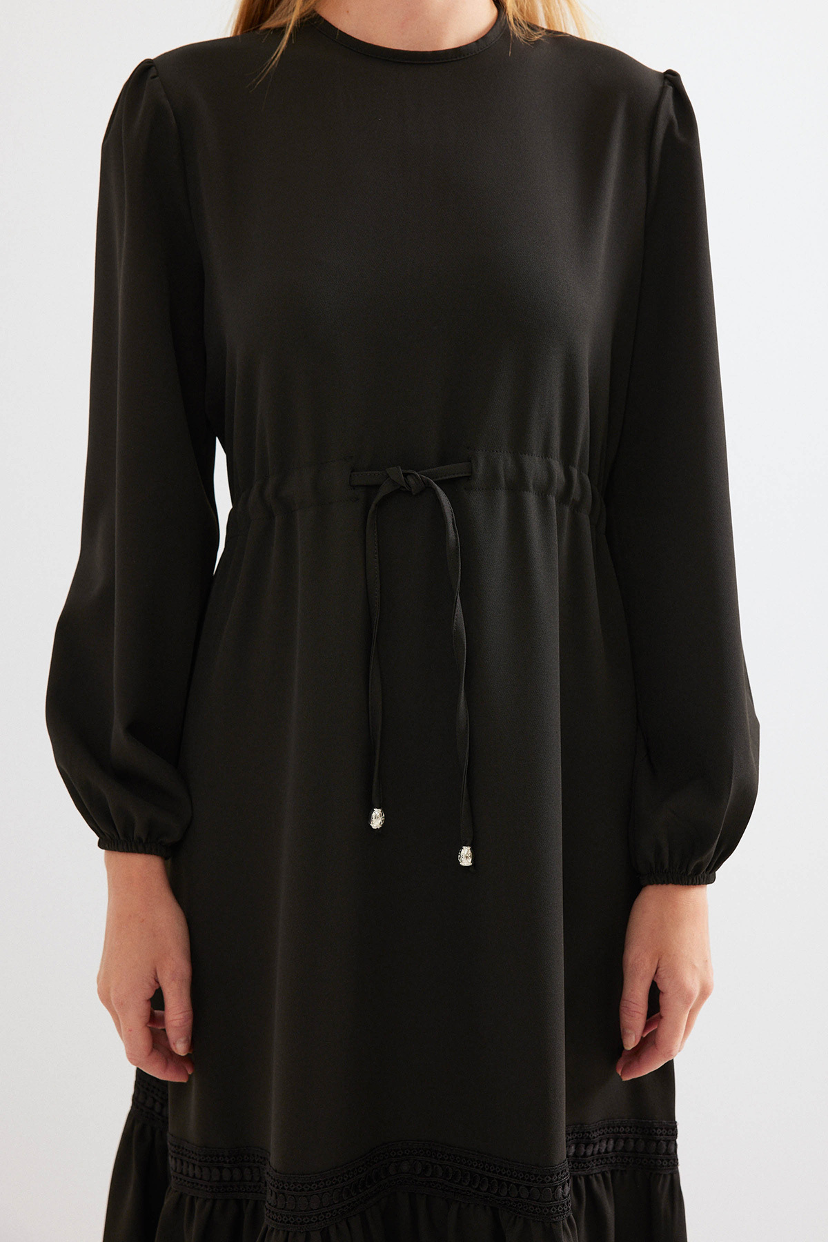 Bigdart-2483 Rochie lungă - neagră 5