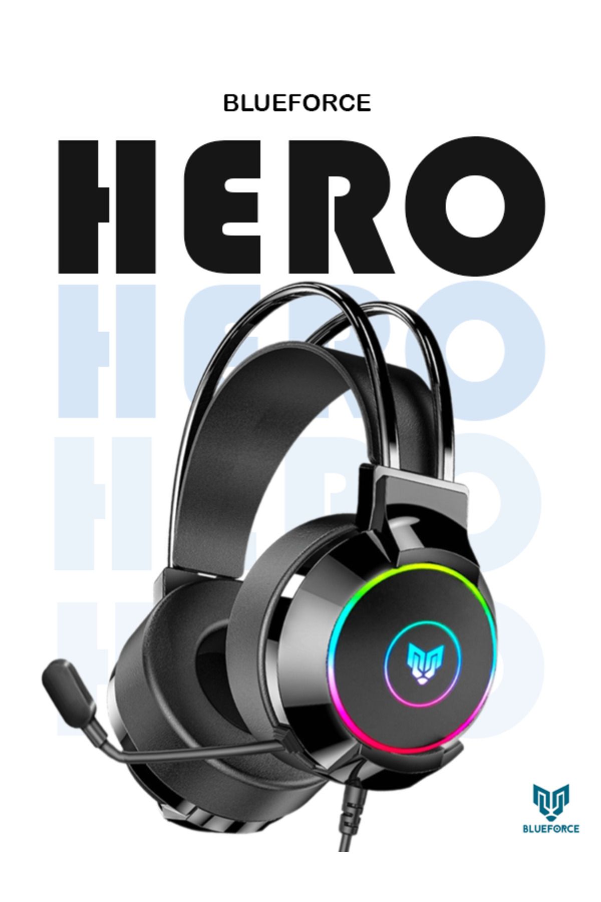 Blueforce Hero 7.1 Usb Rgb Aydınlatmalı Mikrofonlu Gaming Oyuncu Kulaklığı