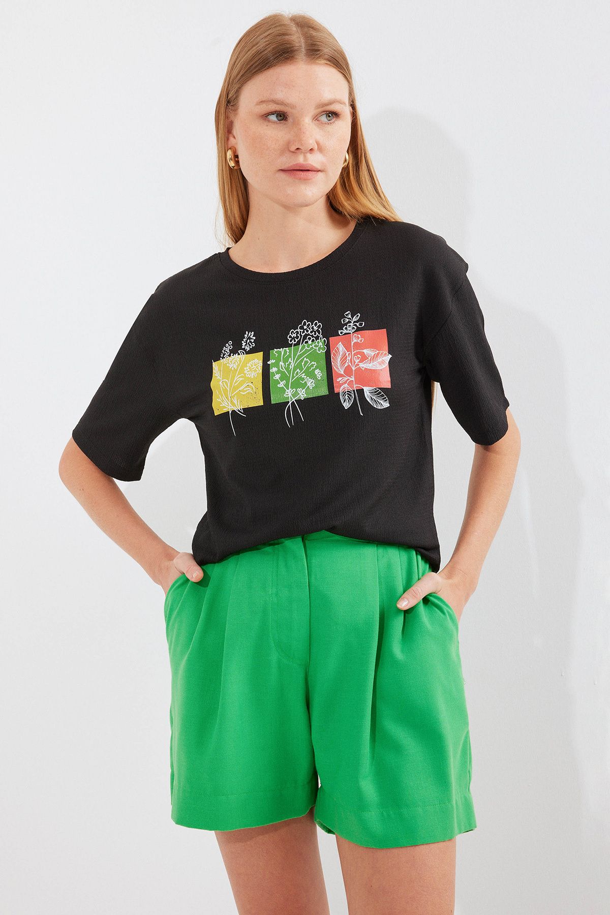 Bigdart-913 Printed Orme Basic Tisort Black 3