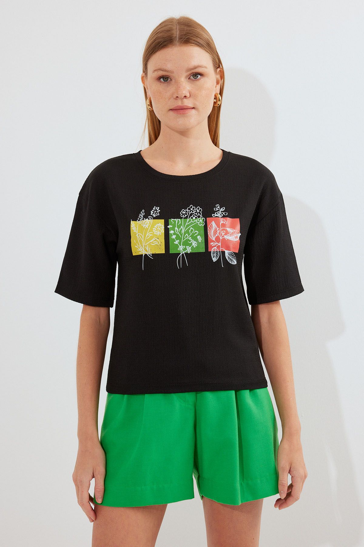 Bigdart-913 Printed Orme Basic Tisort Black 2