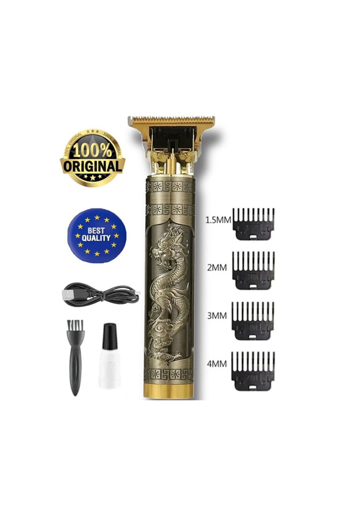 Ramia Premium | Dragon Steel Case Professional Hair Beard Neck Drawing Whole Body Hair Pre Laser Shave