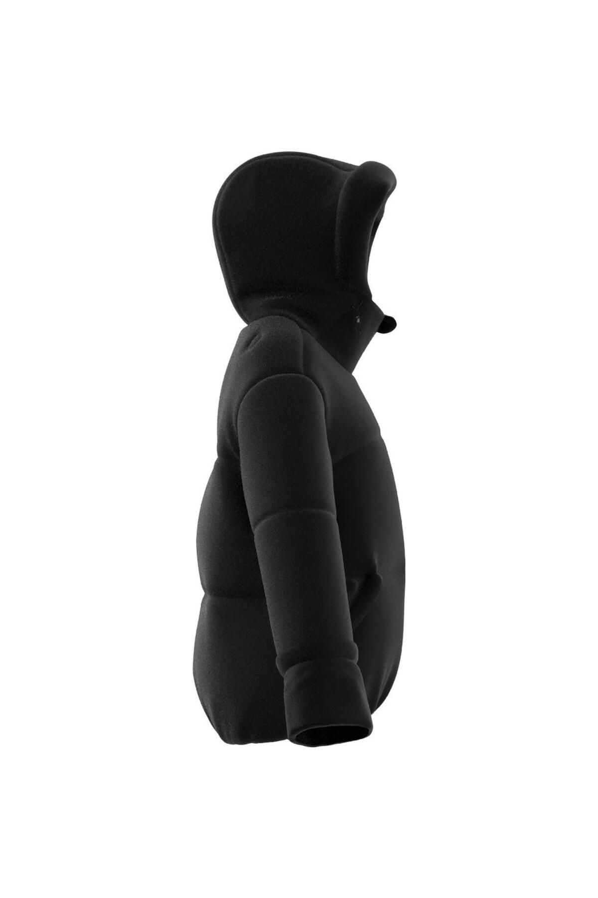 adidas-W Big Baffle J Schwarzer Damenmantel Iv9771 6