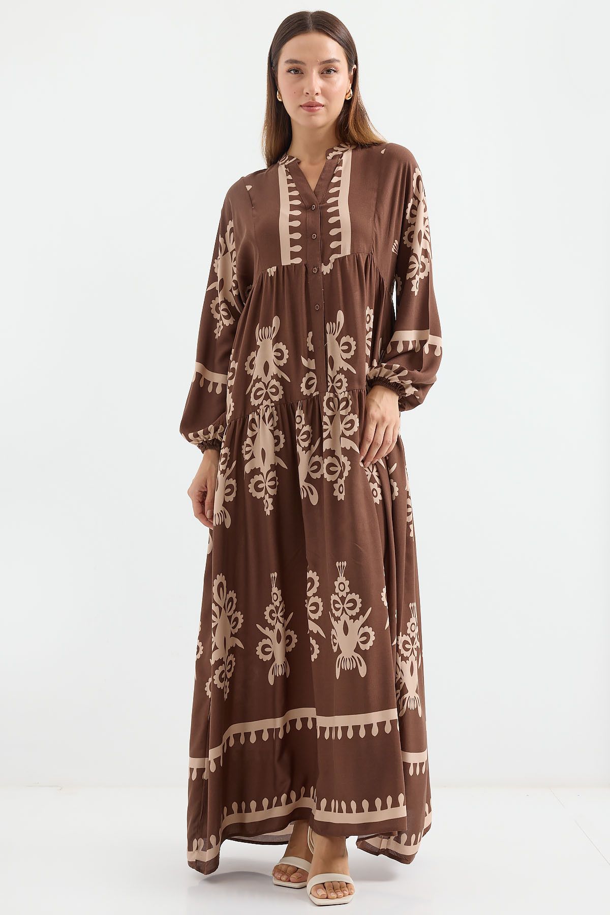 Bigdart-2423 Model Rochie maro cu modele autentice 2