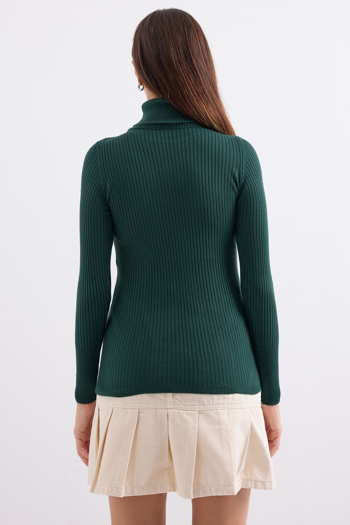 Bigdart-Rollkragenpullover in Smaragdgrün – 10311 5
