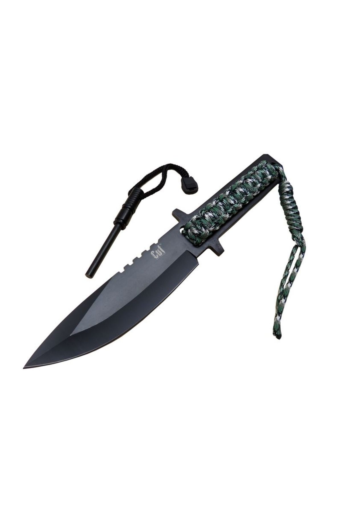 Skygo Cut Knives F19 TY0453 Magnezyum Kamp Bıçağı 27 cm - Paracord İpli Saplı, Kılıflı