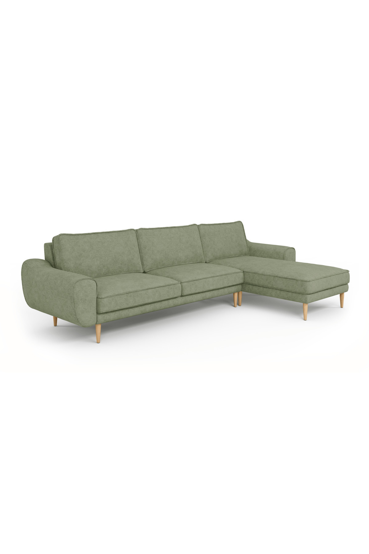 Normod Klem 306 x 171 Köşe Ahşap Ayak - Fitilli Kadife - Fiyatı