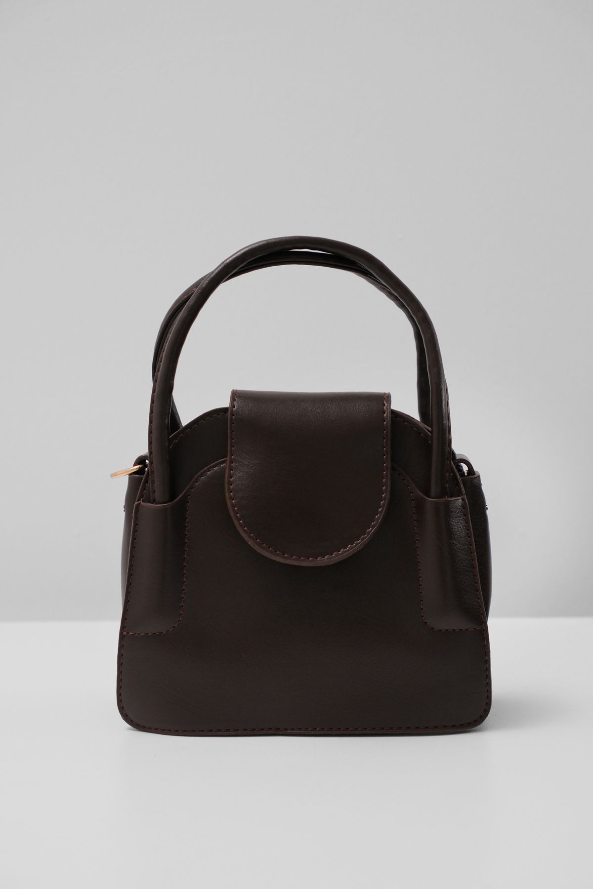 Black Fashion-Brown Covered Daily Bag 1