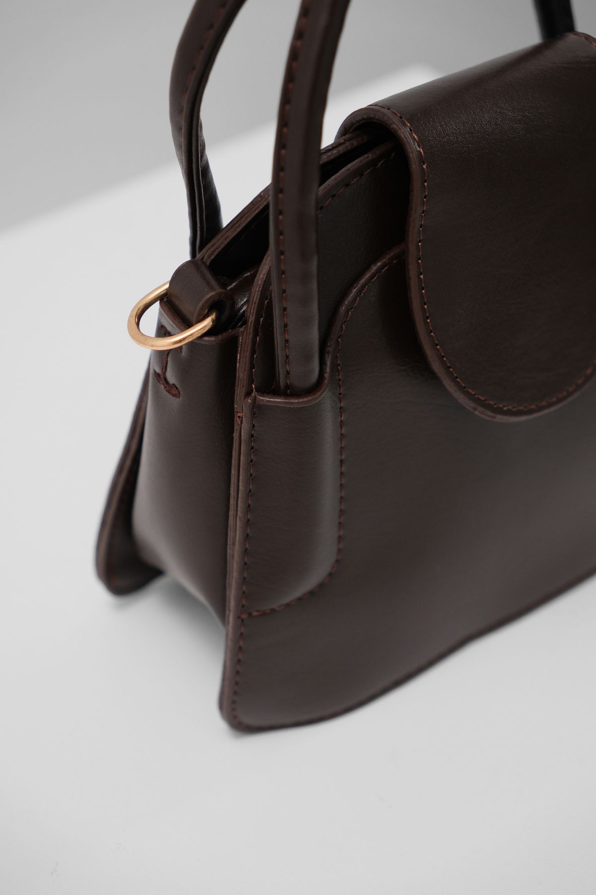 Black Fashion-Brown Covered Daily Bag 3