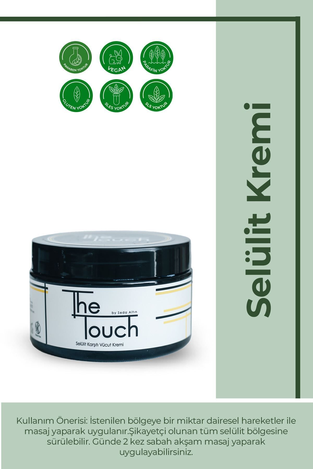 کرم سلولیت کرمی مانیکور و لایه برداری پدیکور The Touch By Seda Altın
