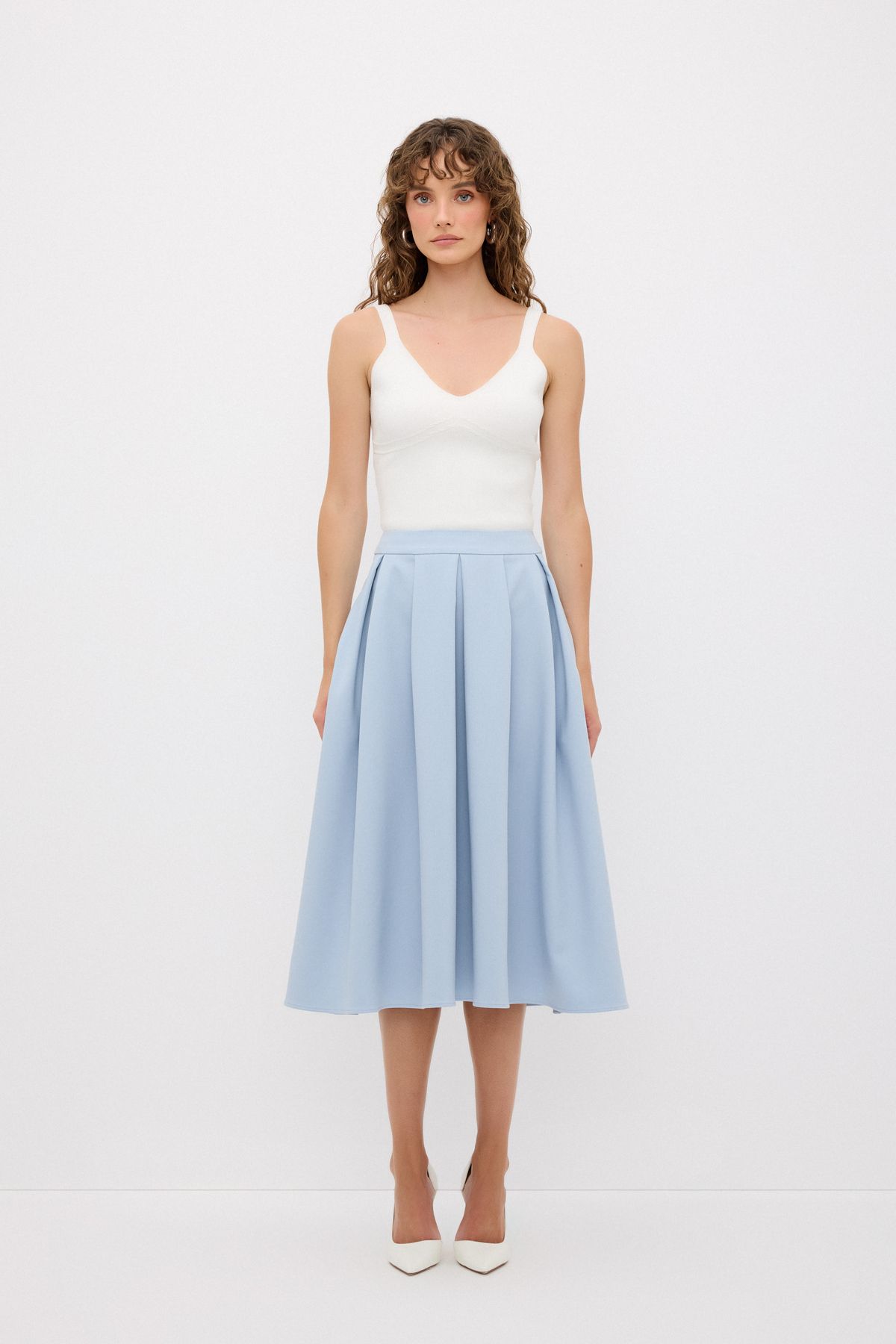 adL-Pleated Long Skirt 1