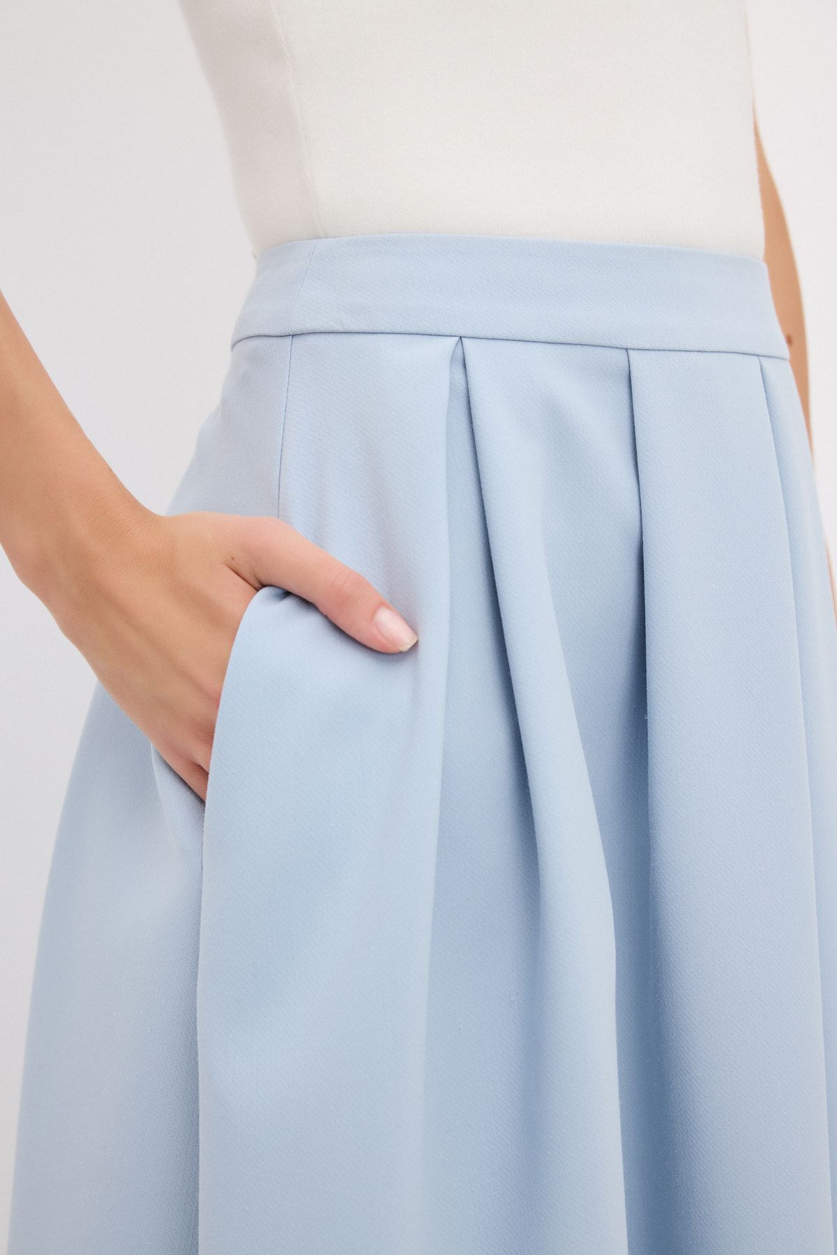 adL-Pleated Long Skirt 3