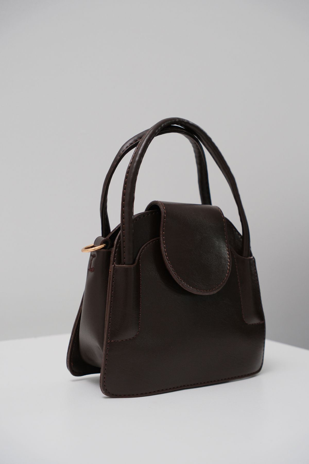 Black Fashion-Brown Covered Daily Bag 2