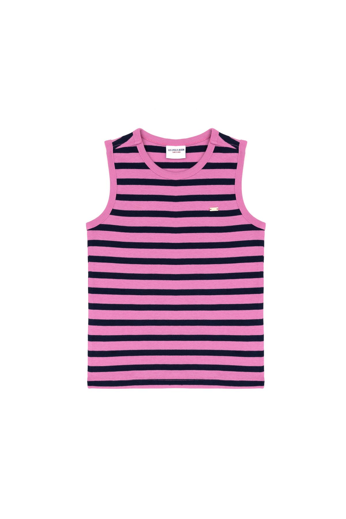 U.S. Polo Assn.-Girl's Violet Crew Neck Sleeveless T-Shirt 50288431 -Vr037 3