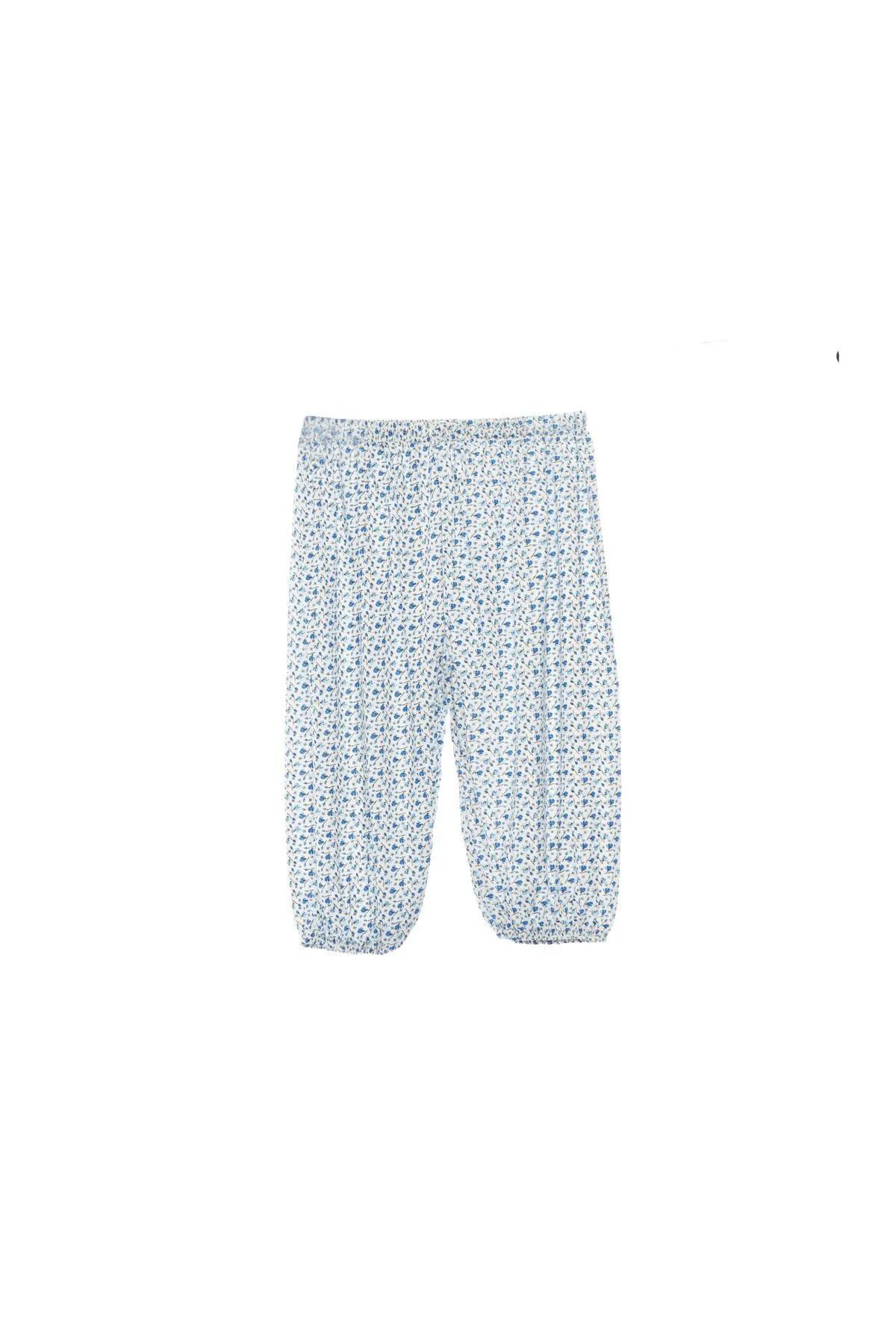 SEVA-Mother Battal 100% Cotton - Frost Mesh Patterned Printed Pajamas 2