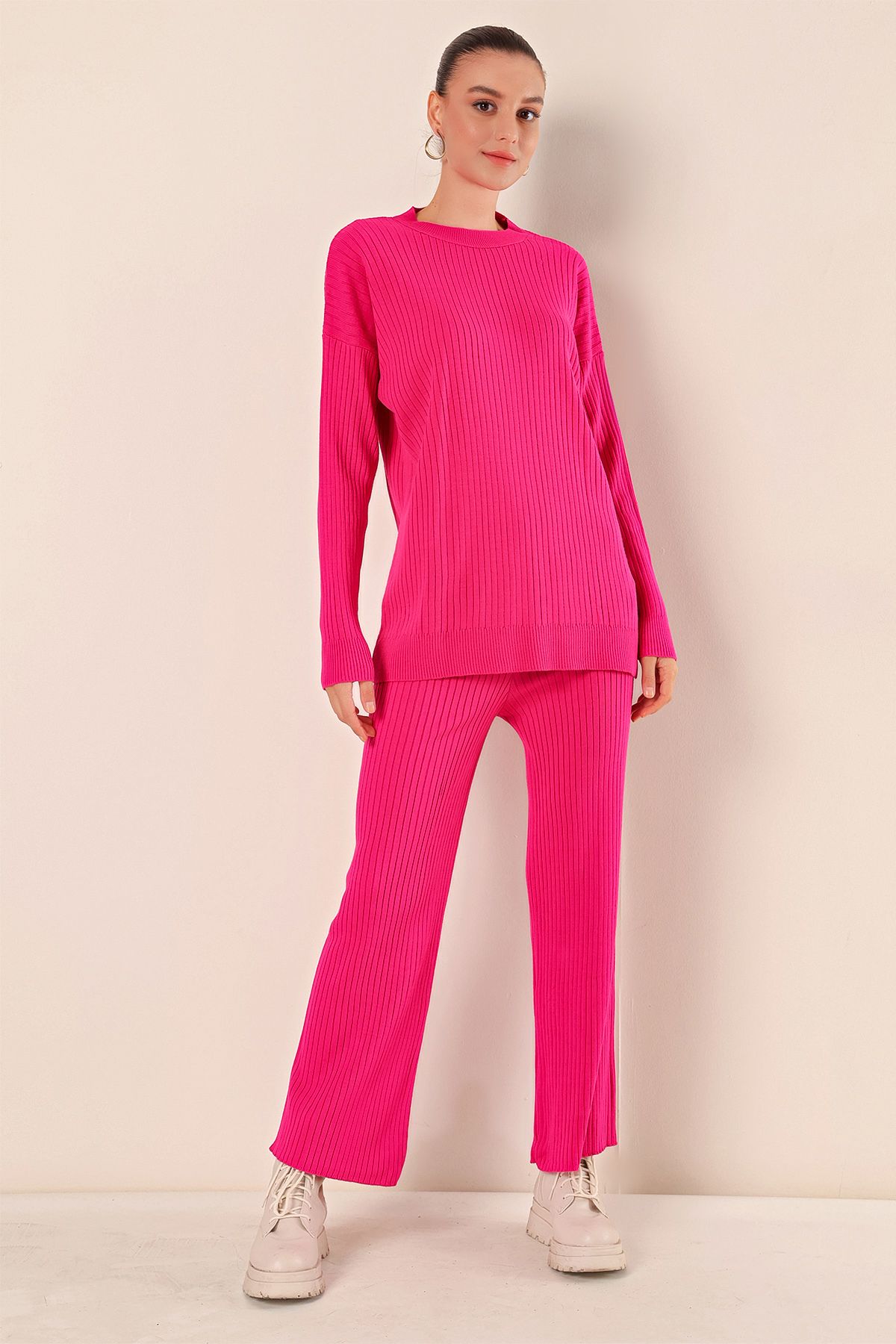 Bigdart-15826 Corded Double Suit - Fuchsia 3