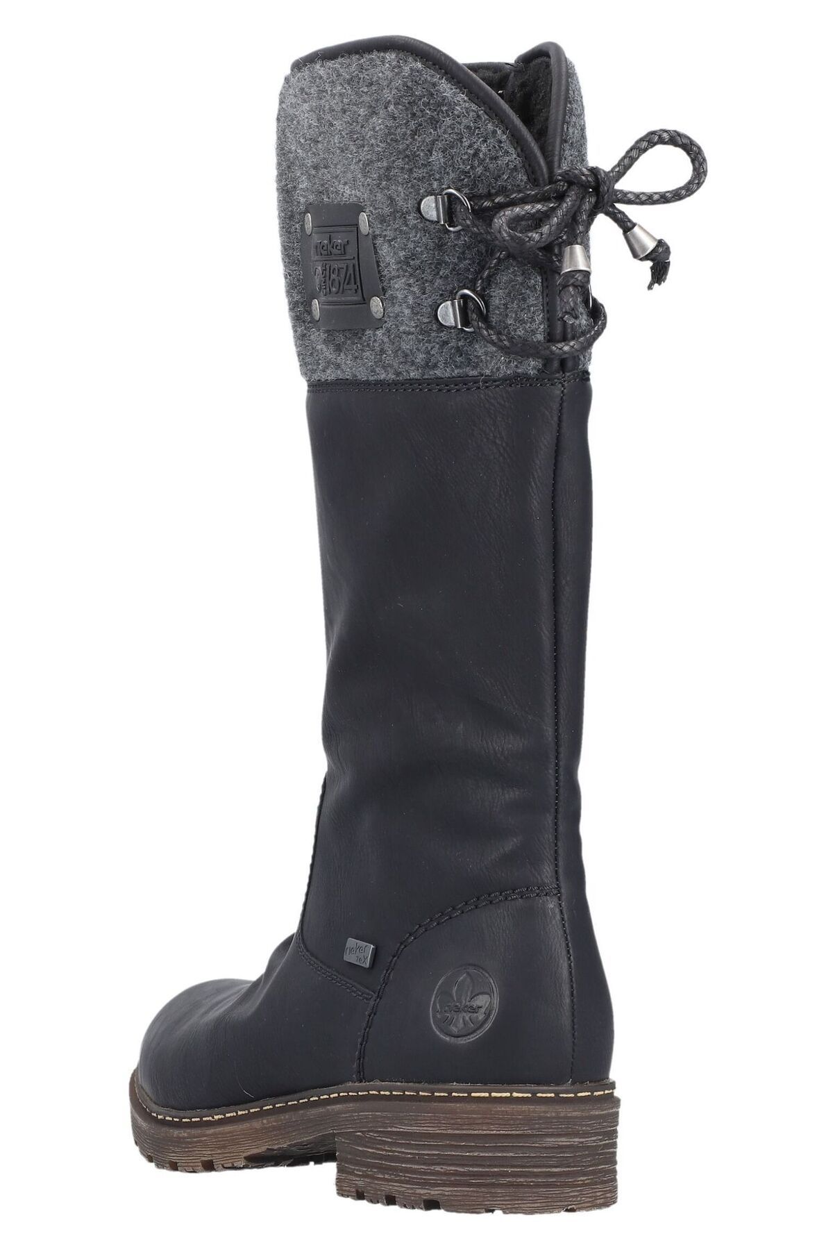 Rieker-Knee-High Boots - Black - Block 5