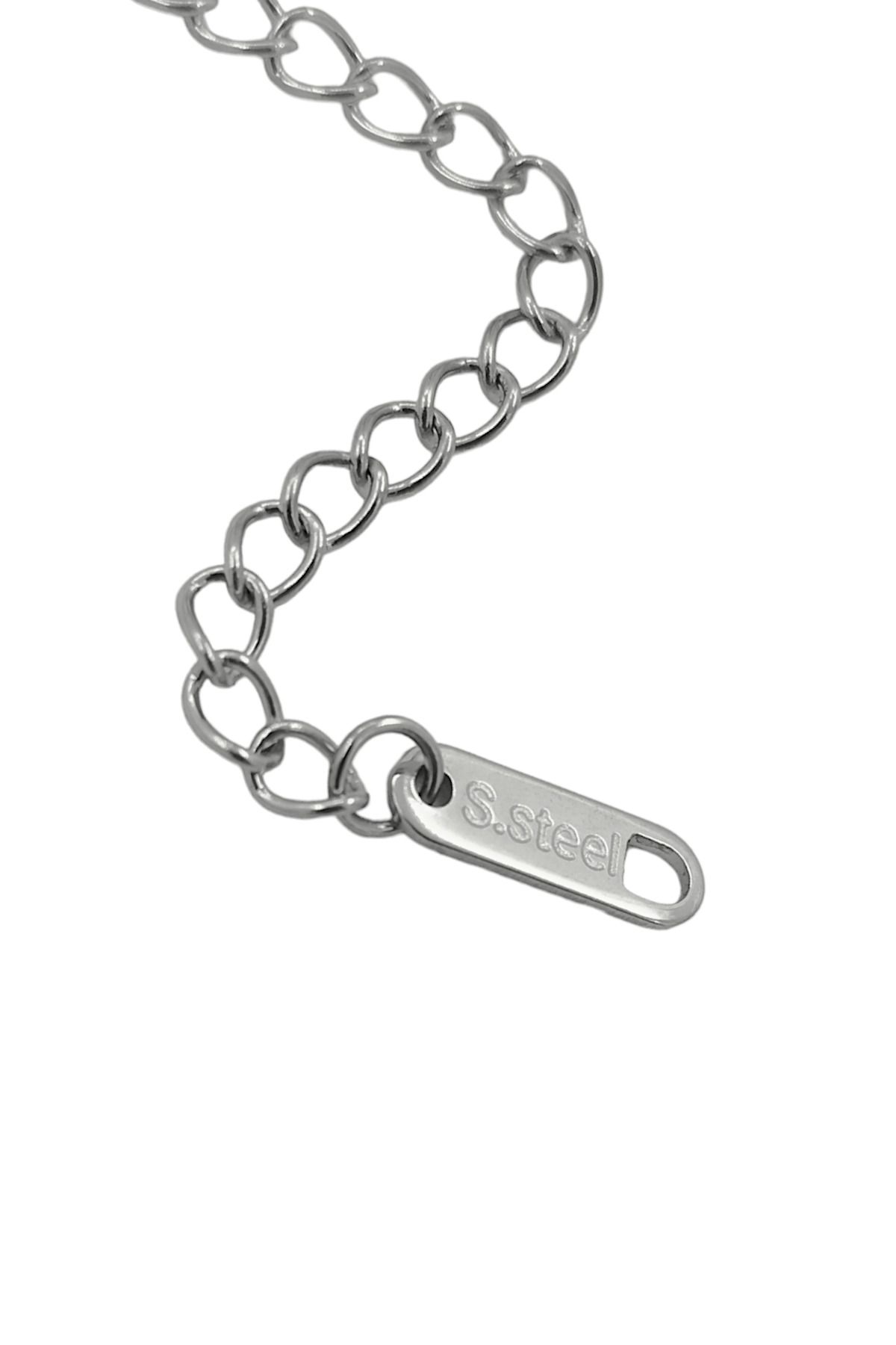 Çlk Accessories-Steel Gradient Heart Necklace 3