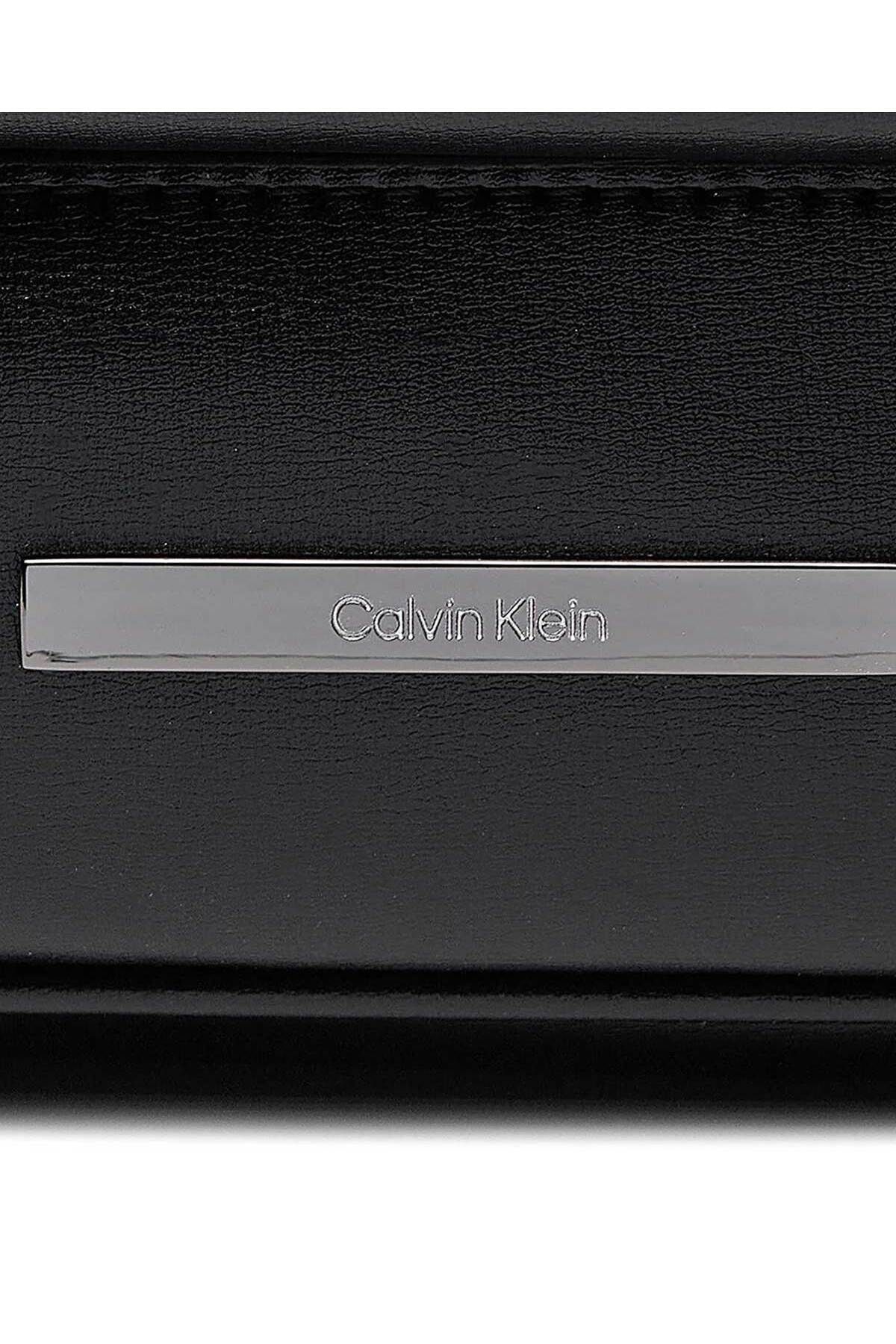 کوله پشتی مشکی مردانه مونو نوار مدرن Calvin Klein