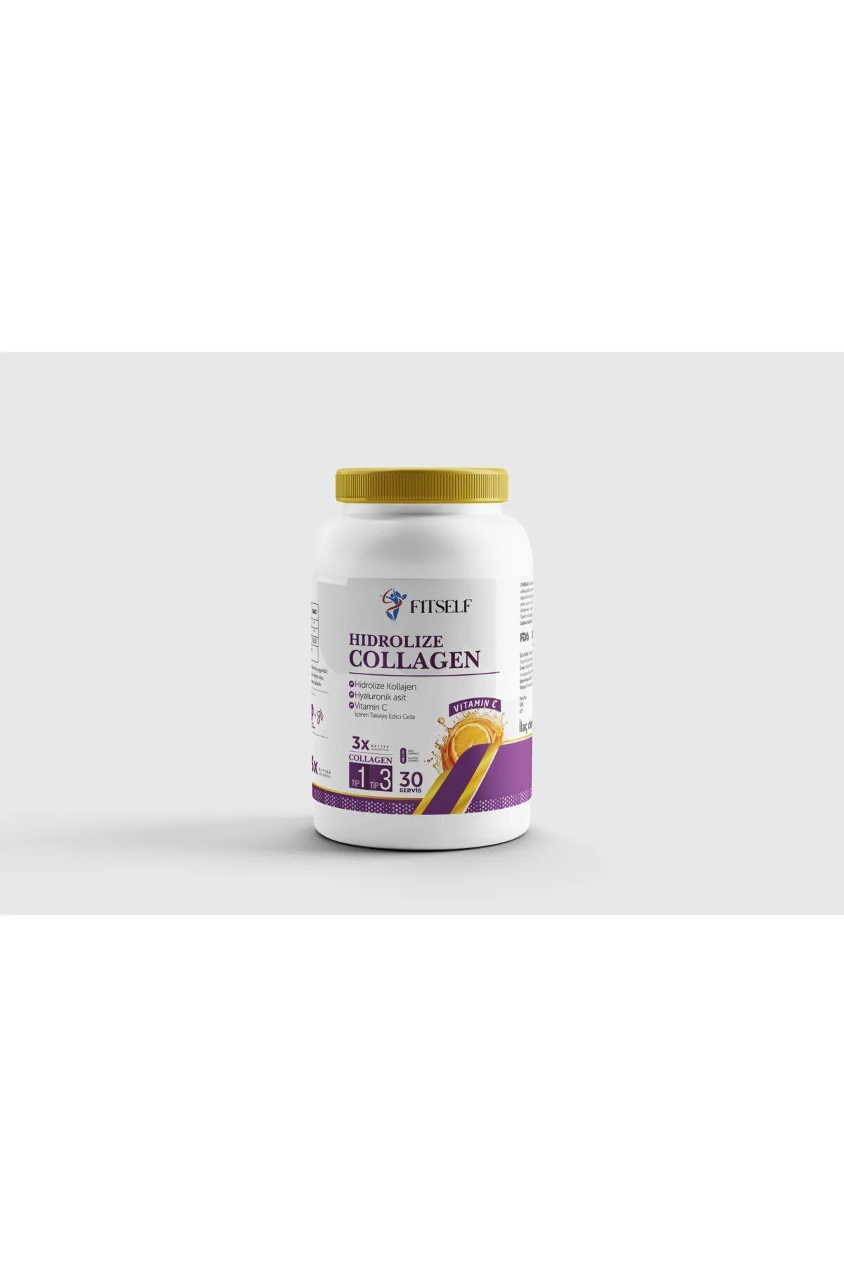 Fitself C Vitamini ve Hidrolize Kolajen Peptitler ve Hyaluronik Asit İçeren